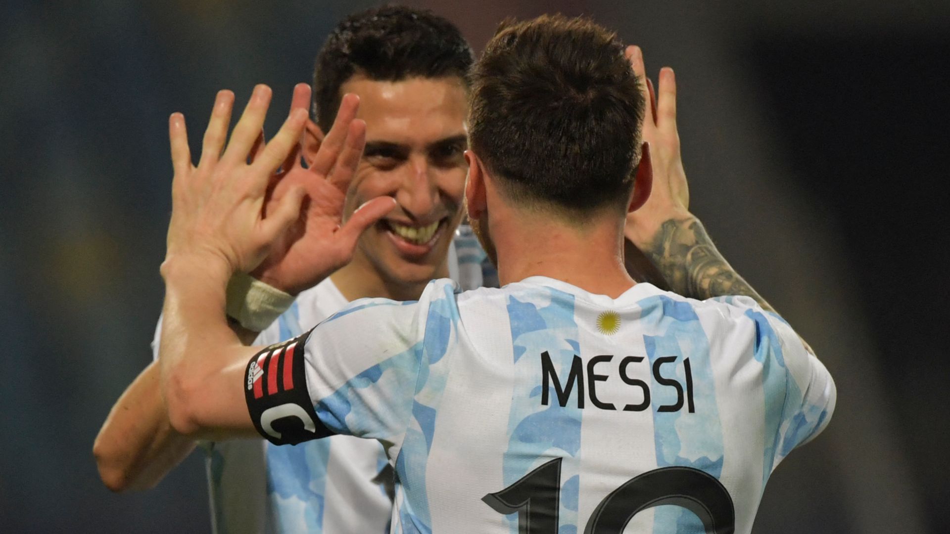 Angel Di Maria Lionel Messi