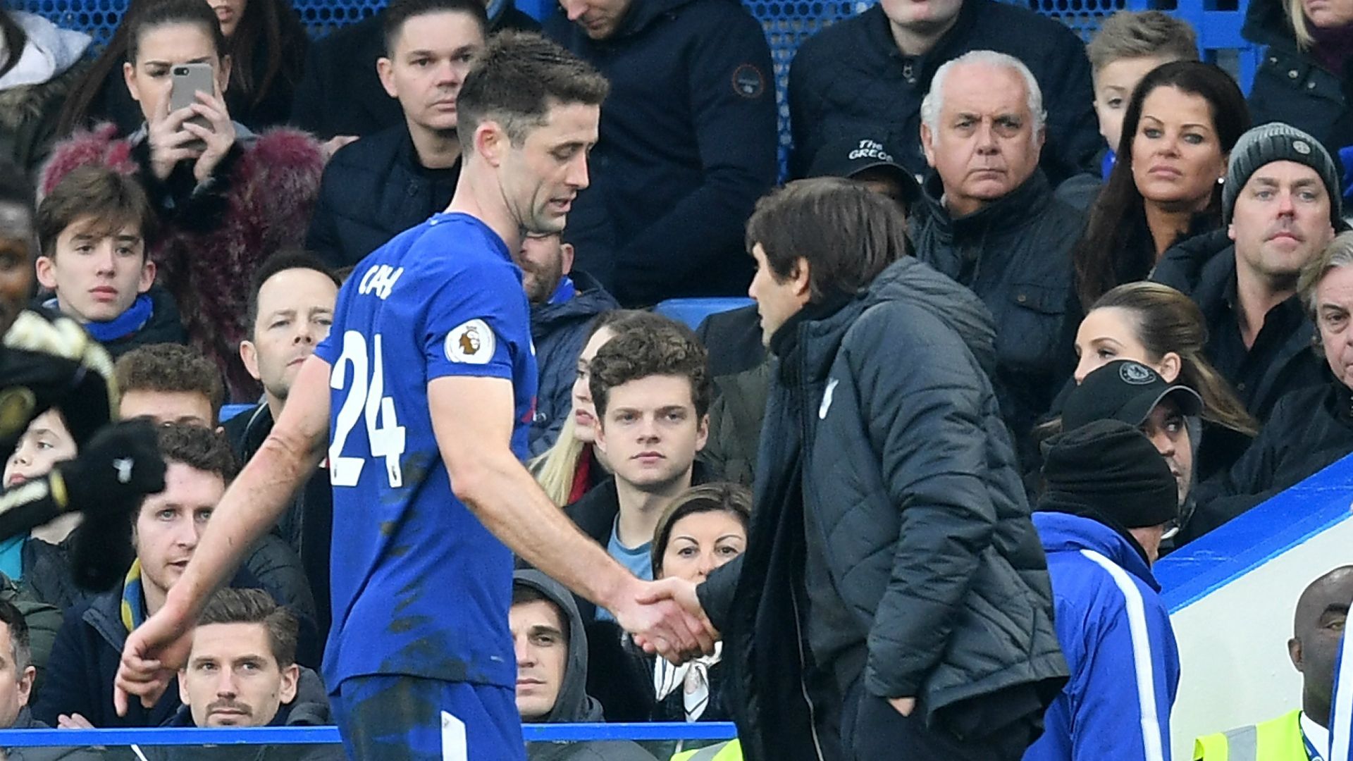 Gary Cahill Chelsea Leicester City