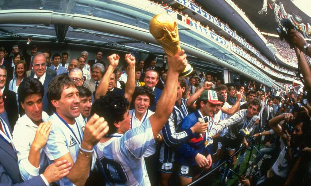 Diego Maradona Argentina West Germany World Cup 1986