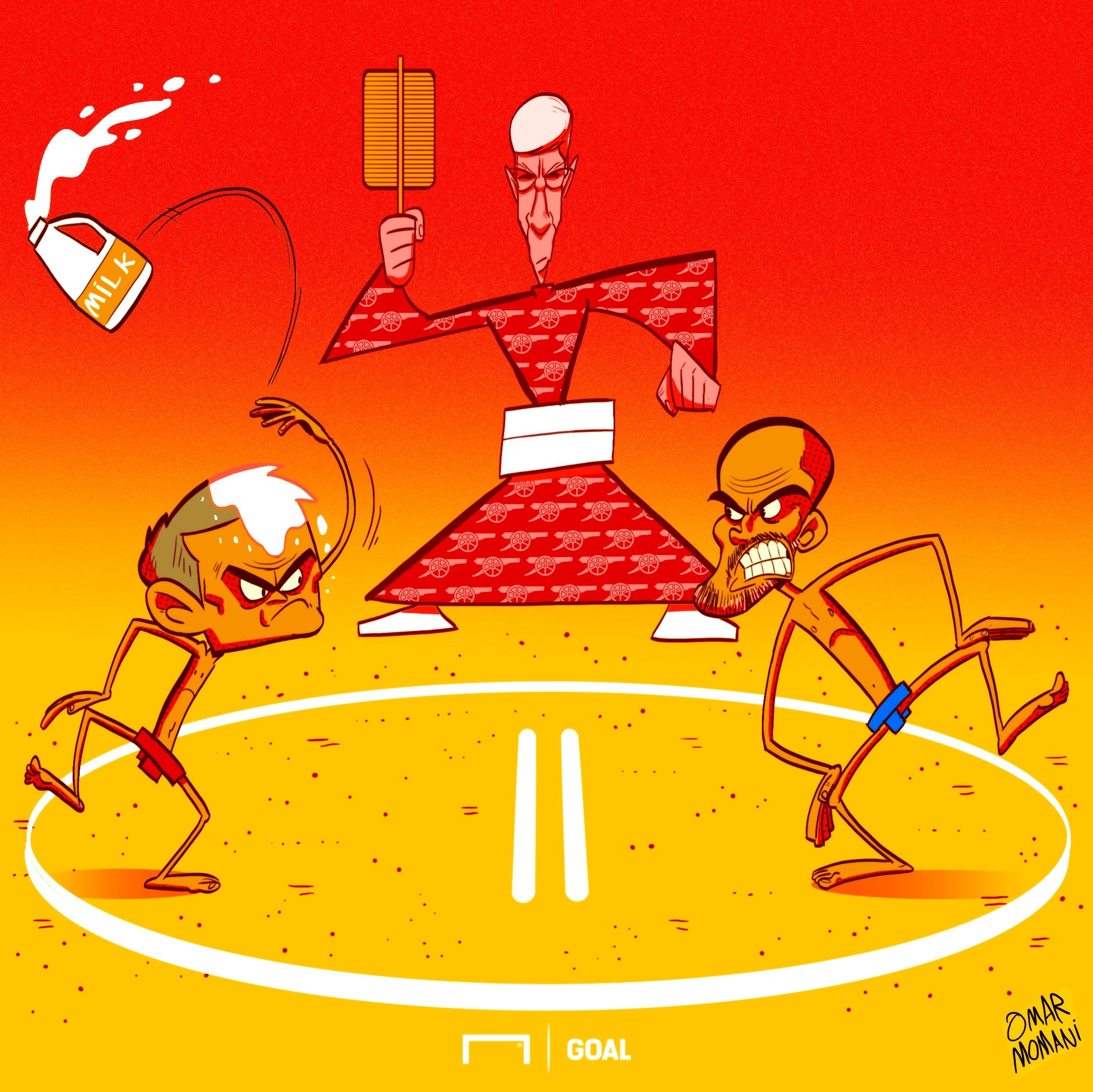 Mourinho Guardiola Cartoon