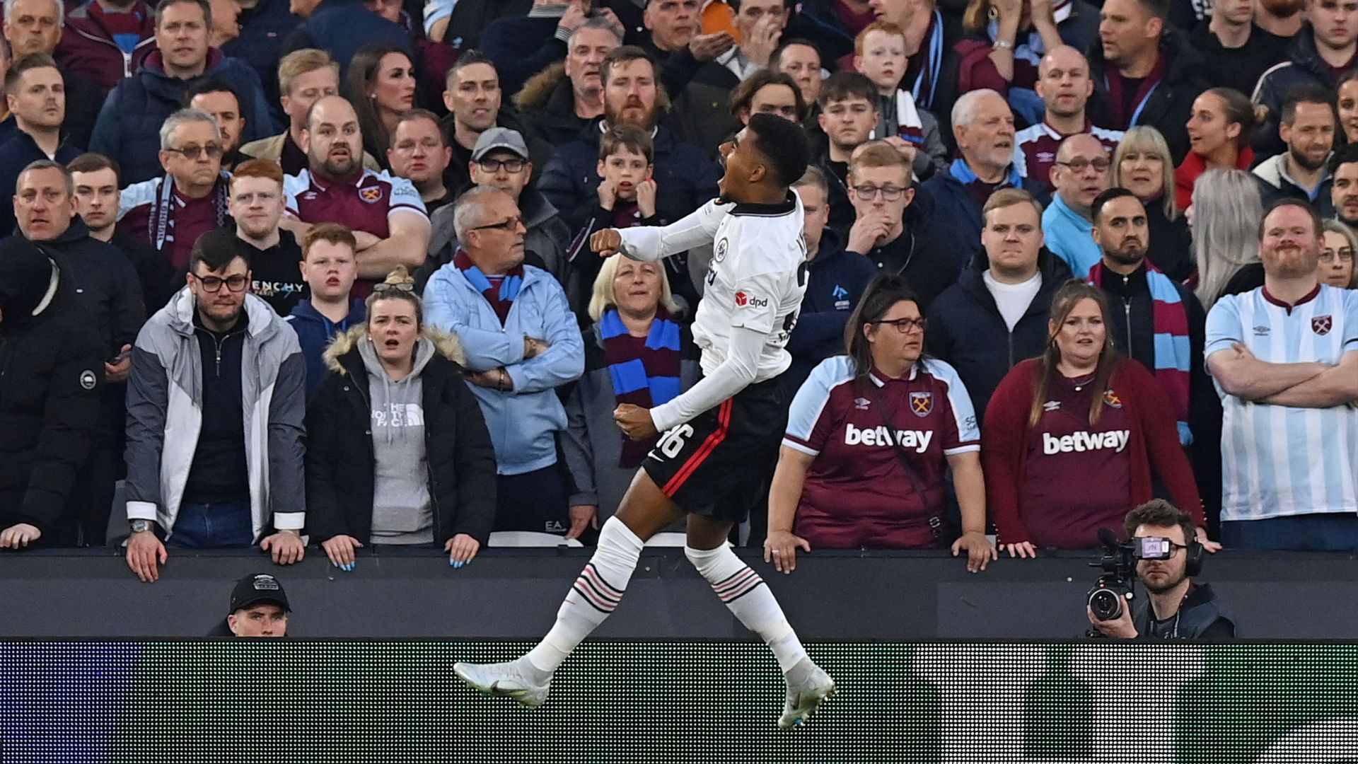 Ansgar Knauff Eintracht Frankfurt West Ham Europa League 2021-22