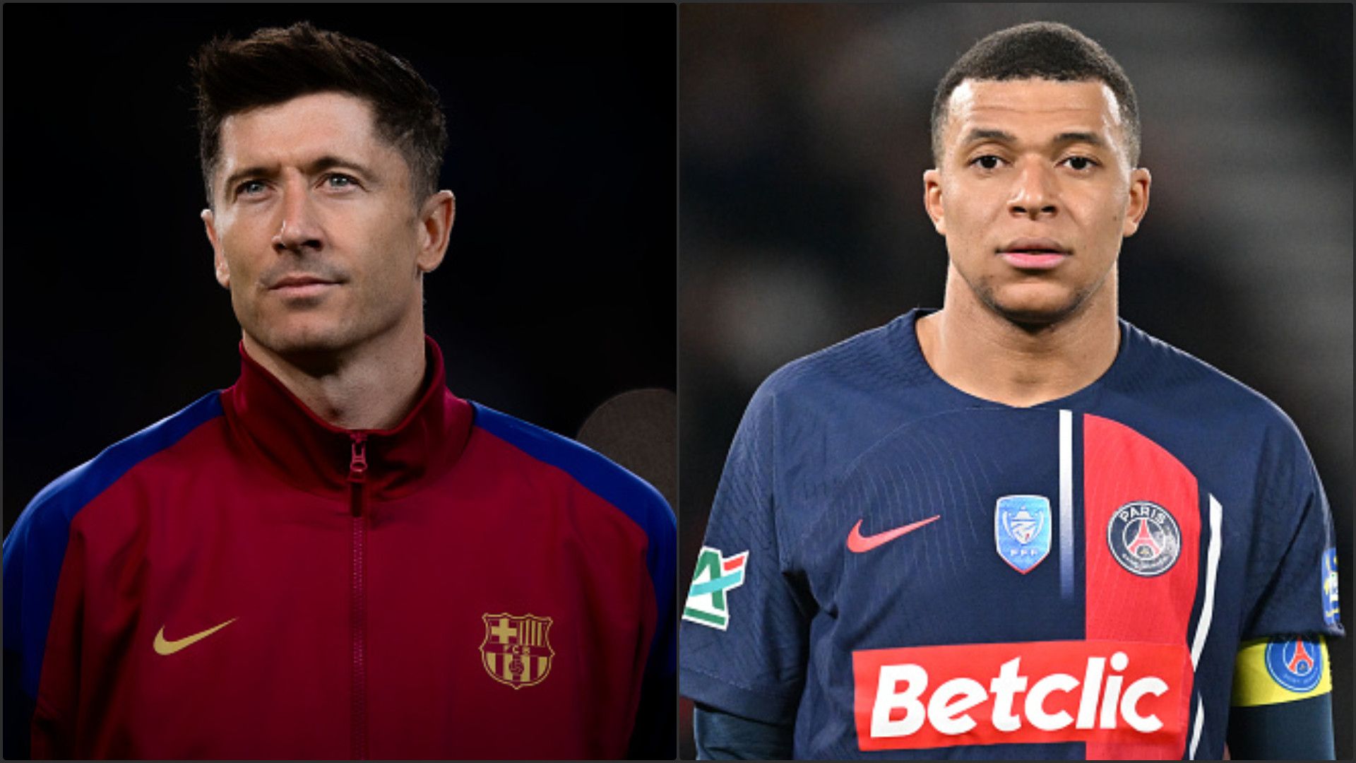 Robert Lewandowski Kylian Mbappe