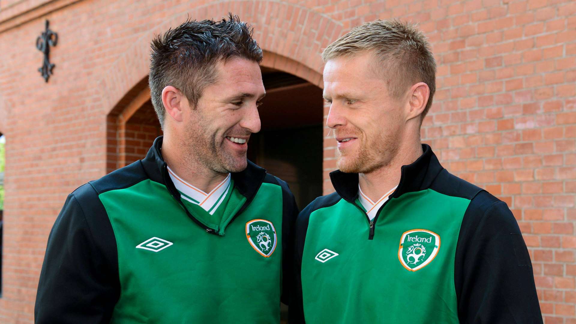 Robbie Keane Damien Duff Republic of Ireland Euro 2012