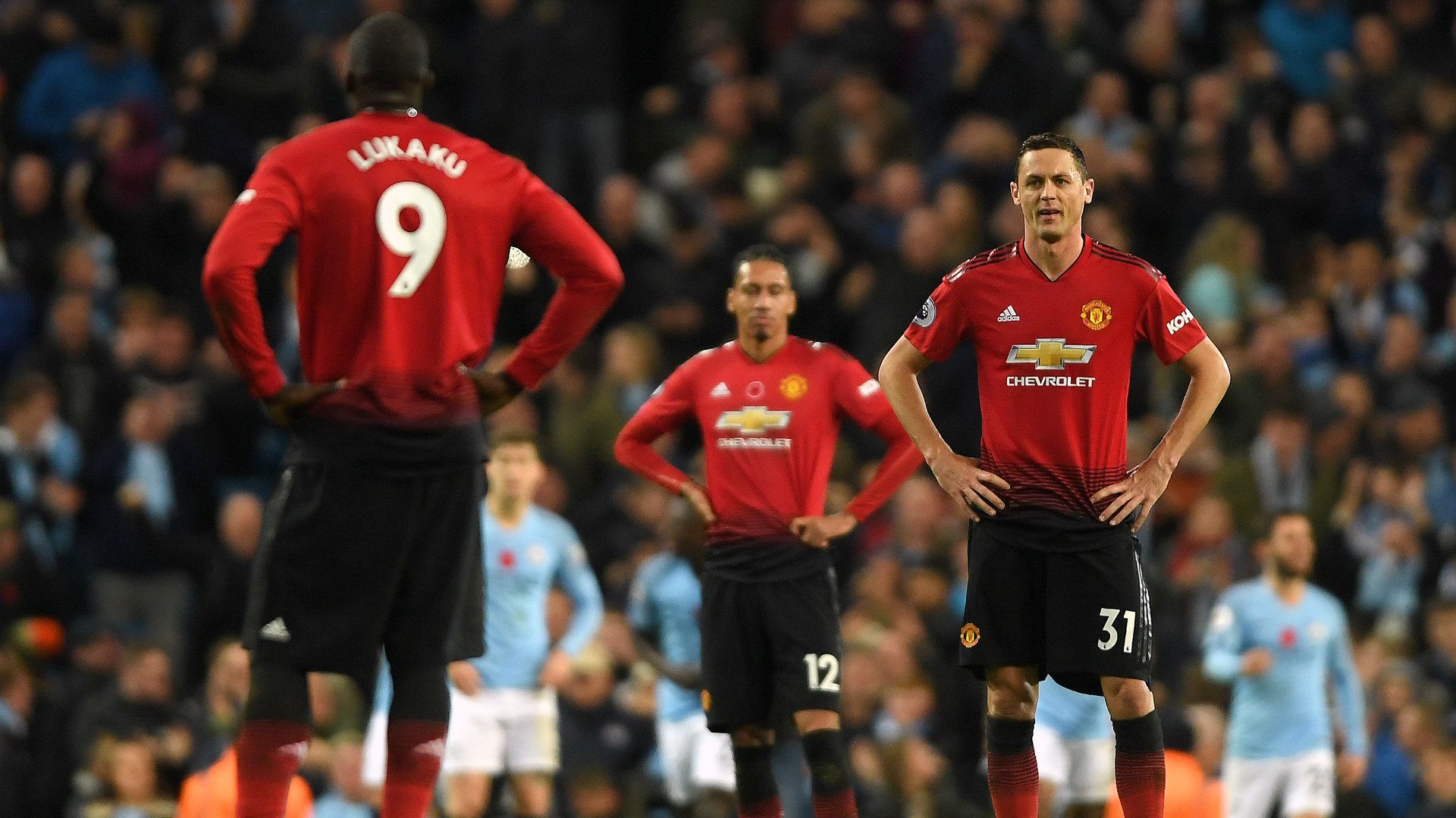 Nemanja Matic Manchester City vs Manchester United Premier League 2018-19