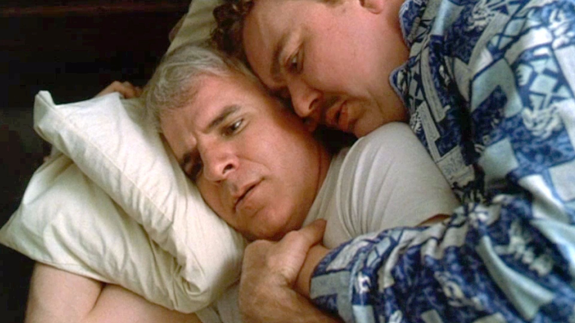 Steve Martn and John Candy in Planes, Trains and Automobiles.