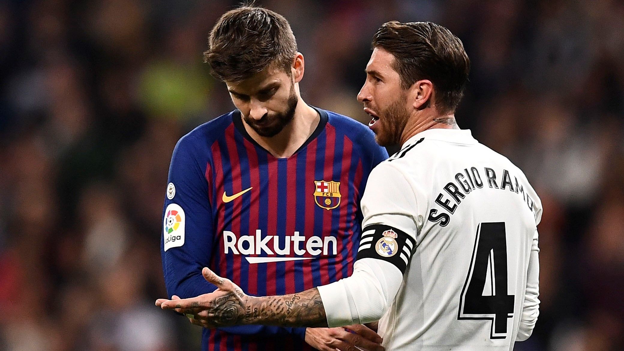 Sergio Ramos Gerard Pique Real Madrid Barcelona LaLiga 02032019