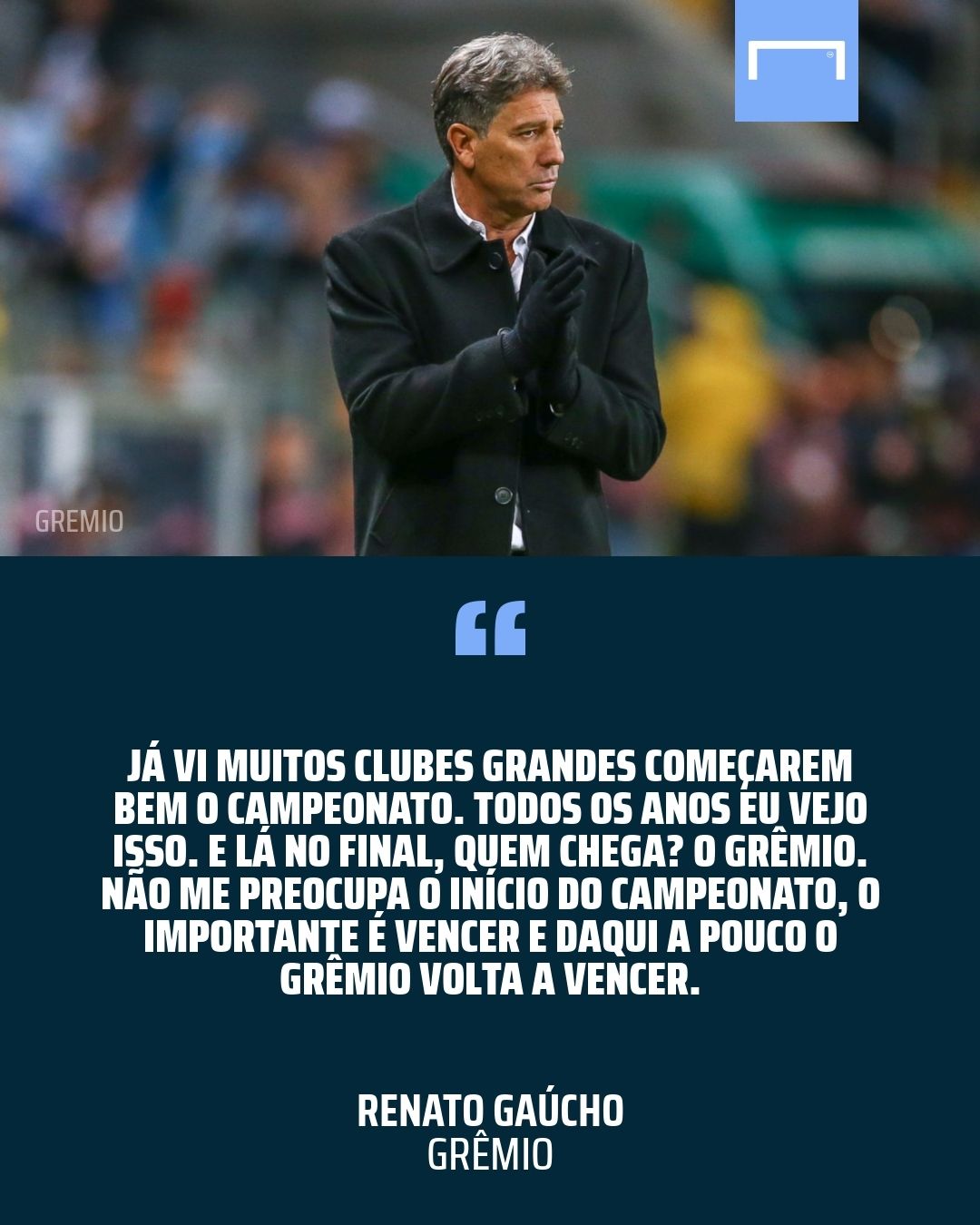 GFX Renato Gaúcho Grêmio Brasileirão 2020 Fase