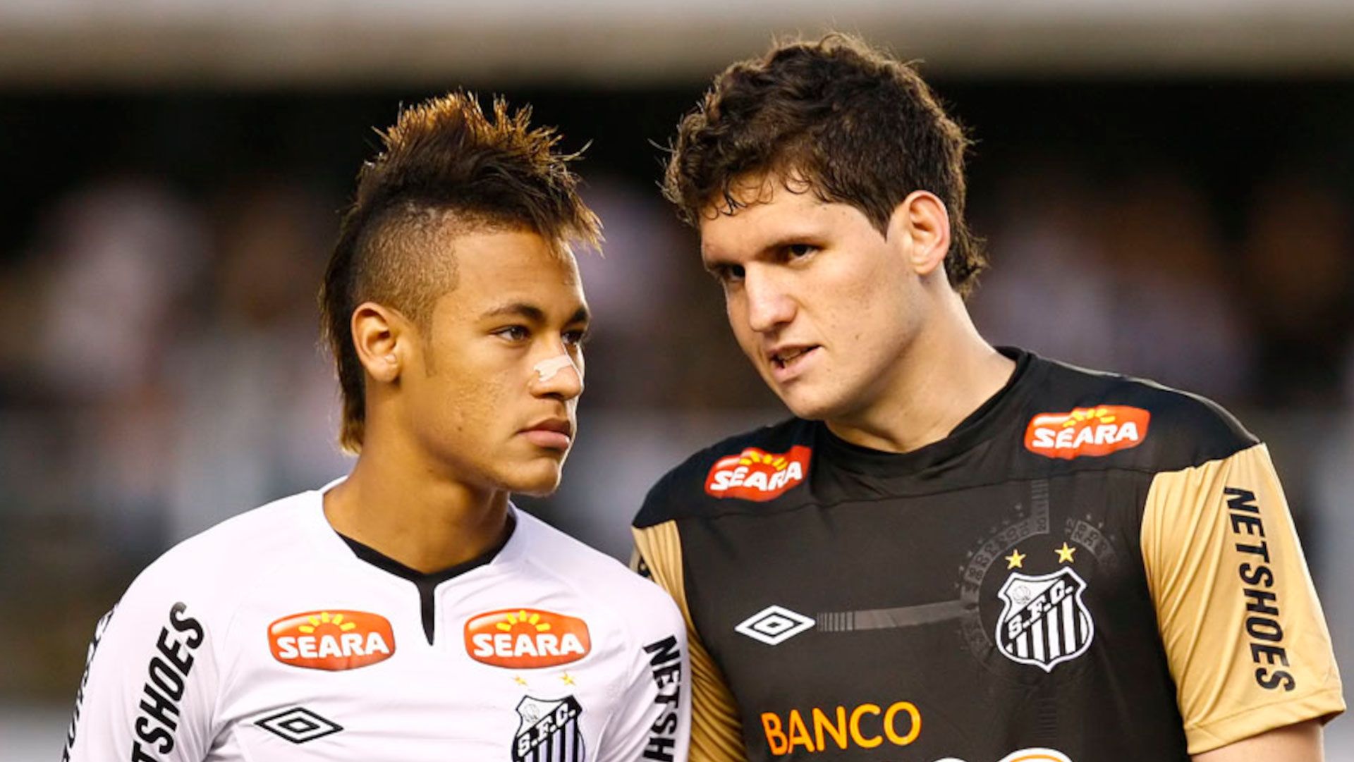Rafael Cabral e Neymar - Santos 2011