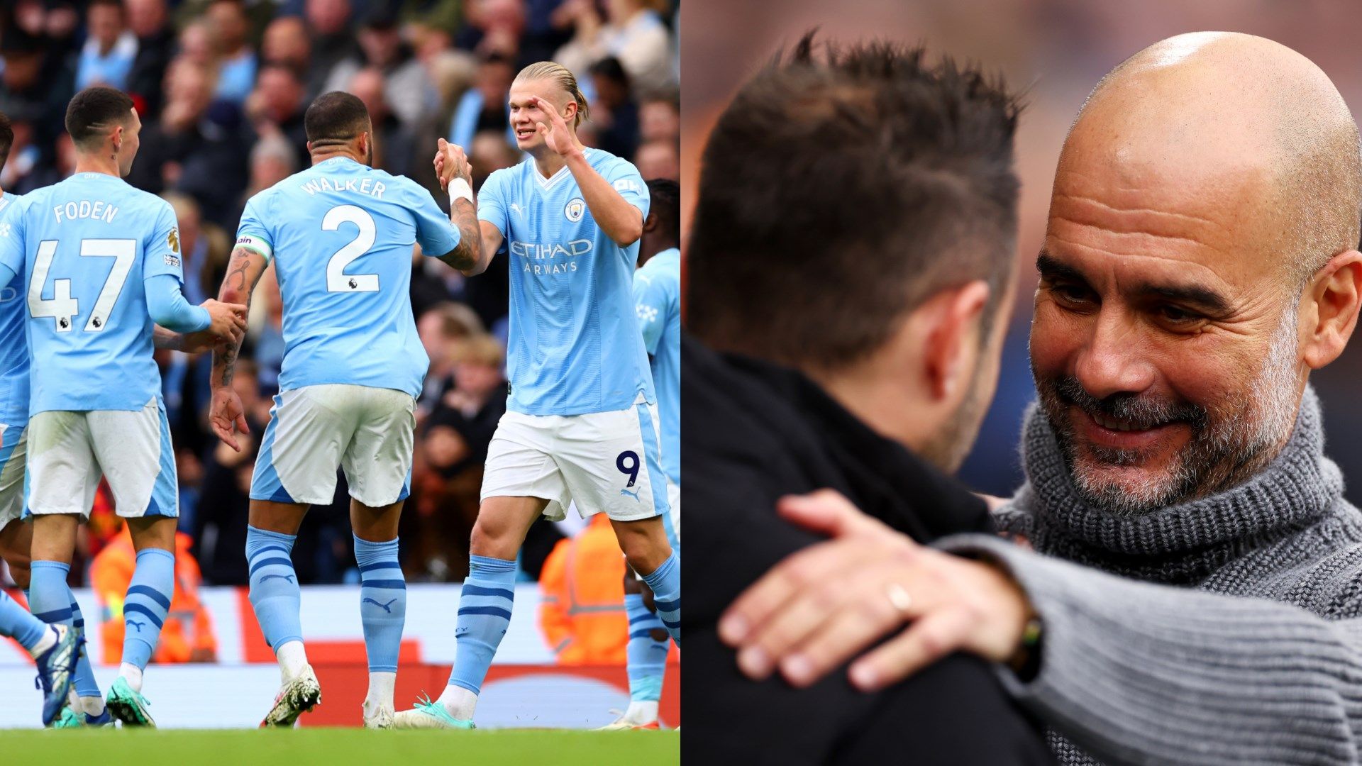 Manchester City Brighton Guardiola De Zerbi