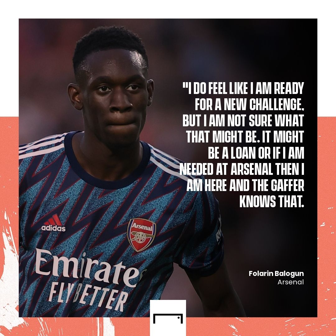 Folarin Balogun Arsenal quote GFX