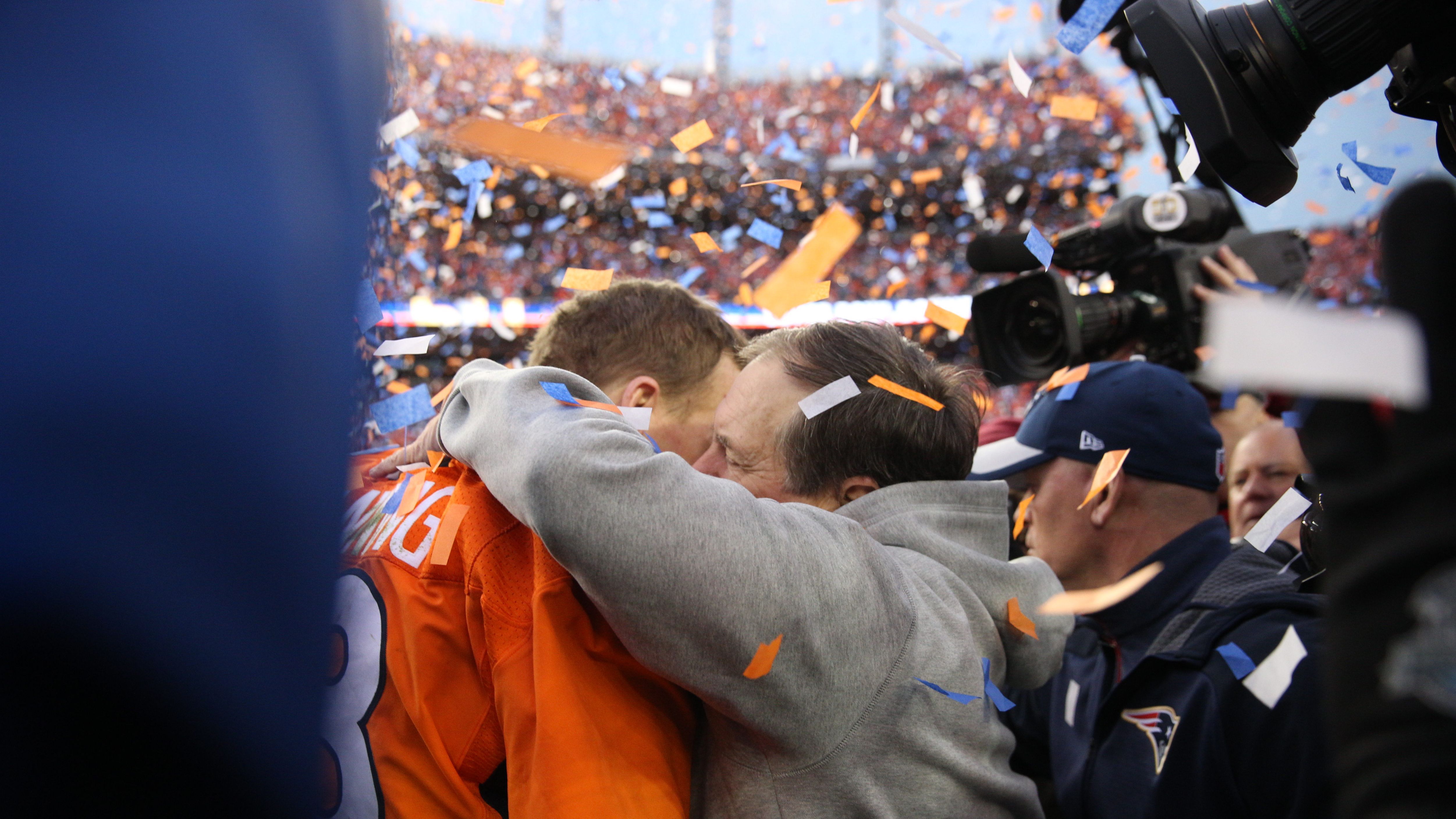 Bill Belichick and Peyton Manning