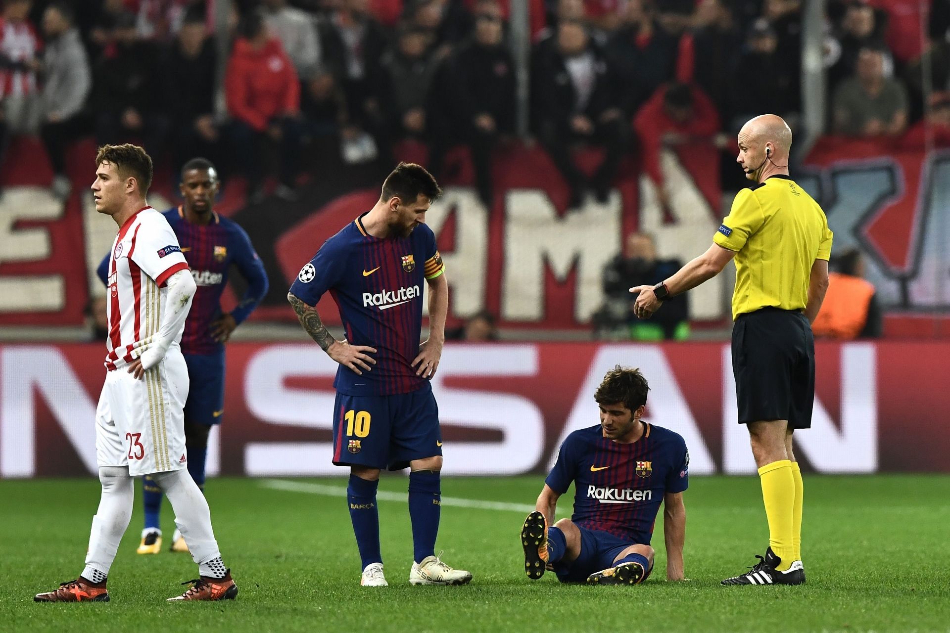 Sergi Roberto Olympiakos Barcelona UCL 31102017