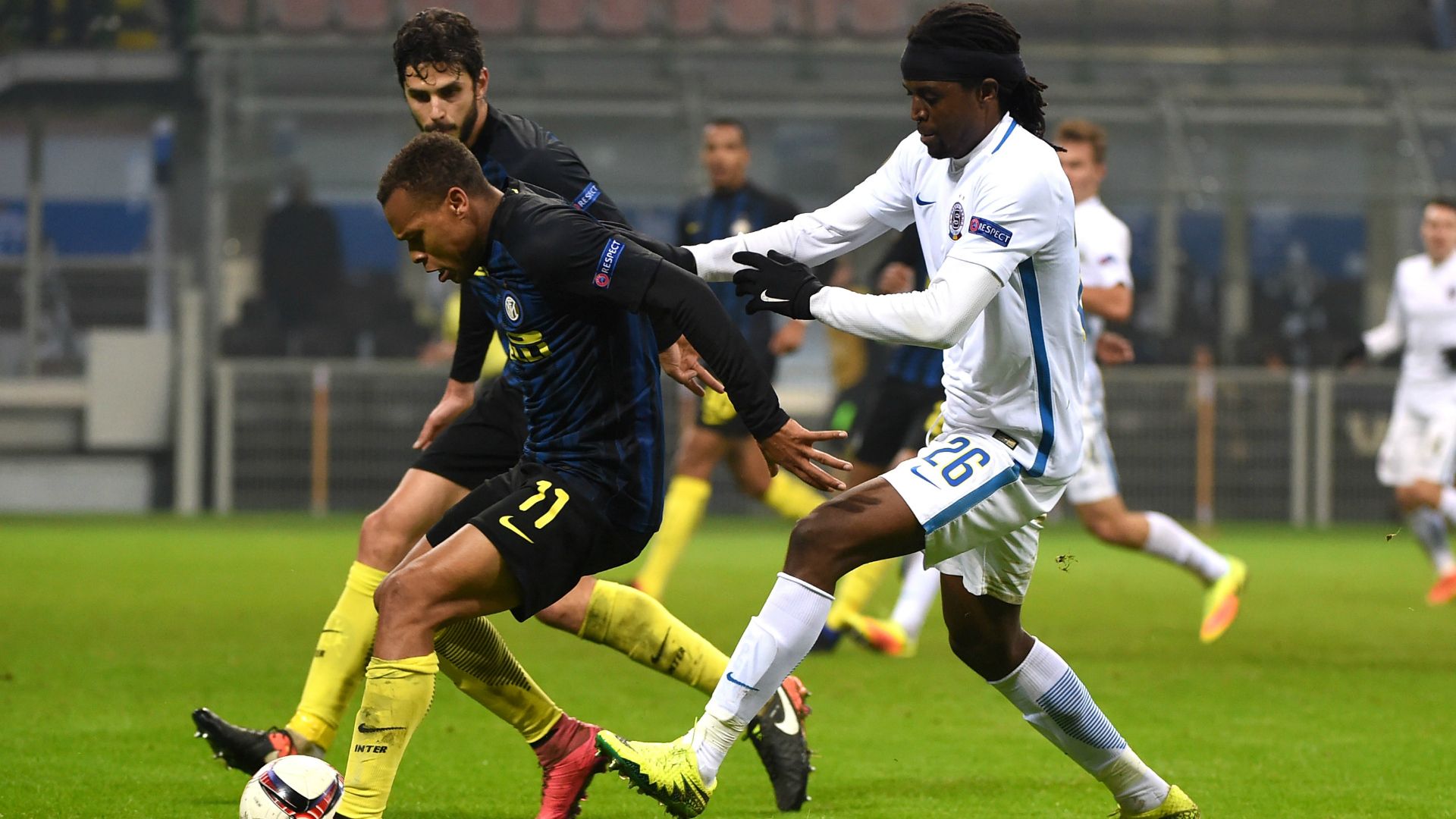 Jonathan Biabiany Costa Inter Sparta Praha UEFA Europa League 08122016