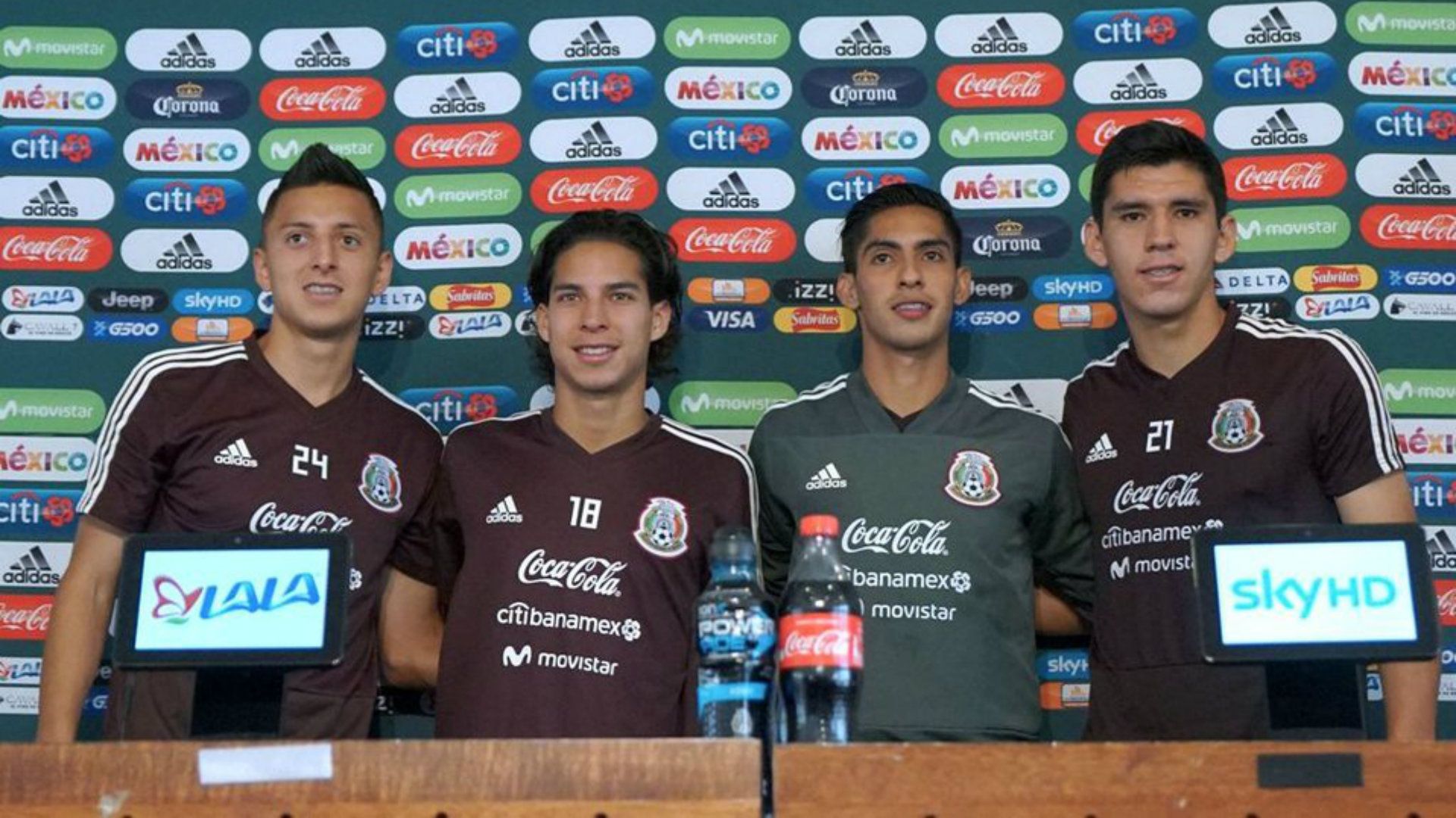 Roberto Alvarado Diego Lainez Gerardo Arteaga Jesús Angulo