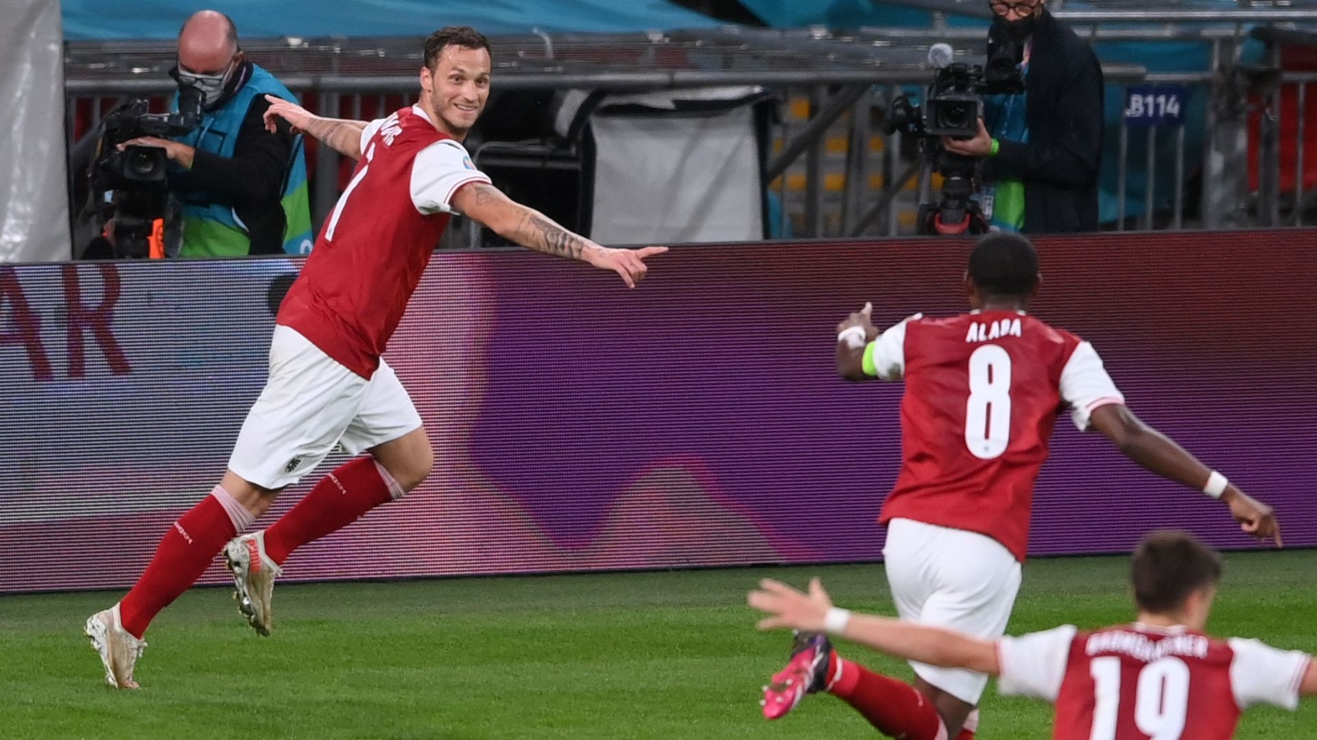 Arnautovic Alaba goal disallowed Italy Austria