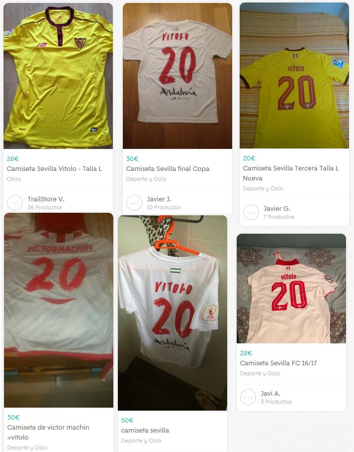 BODY ONLY Vitolo camisetas wallapop