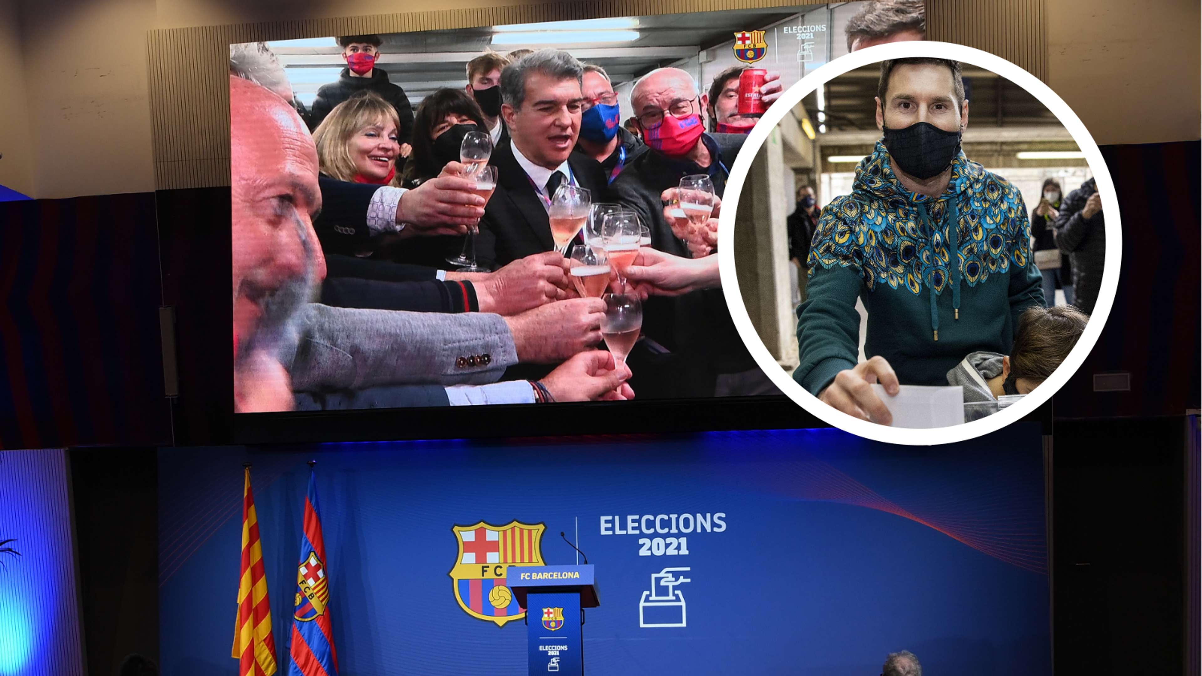 Barcelona Joan Laporta Lionel Messi Election