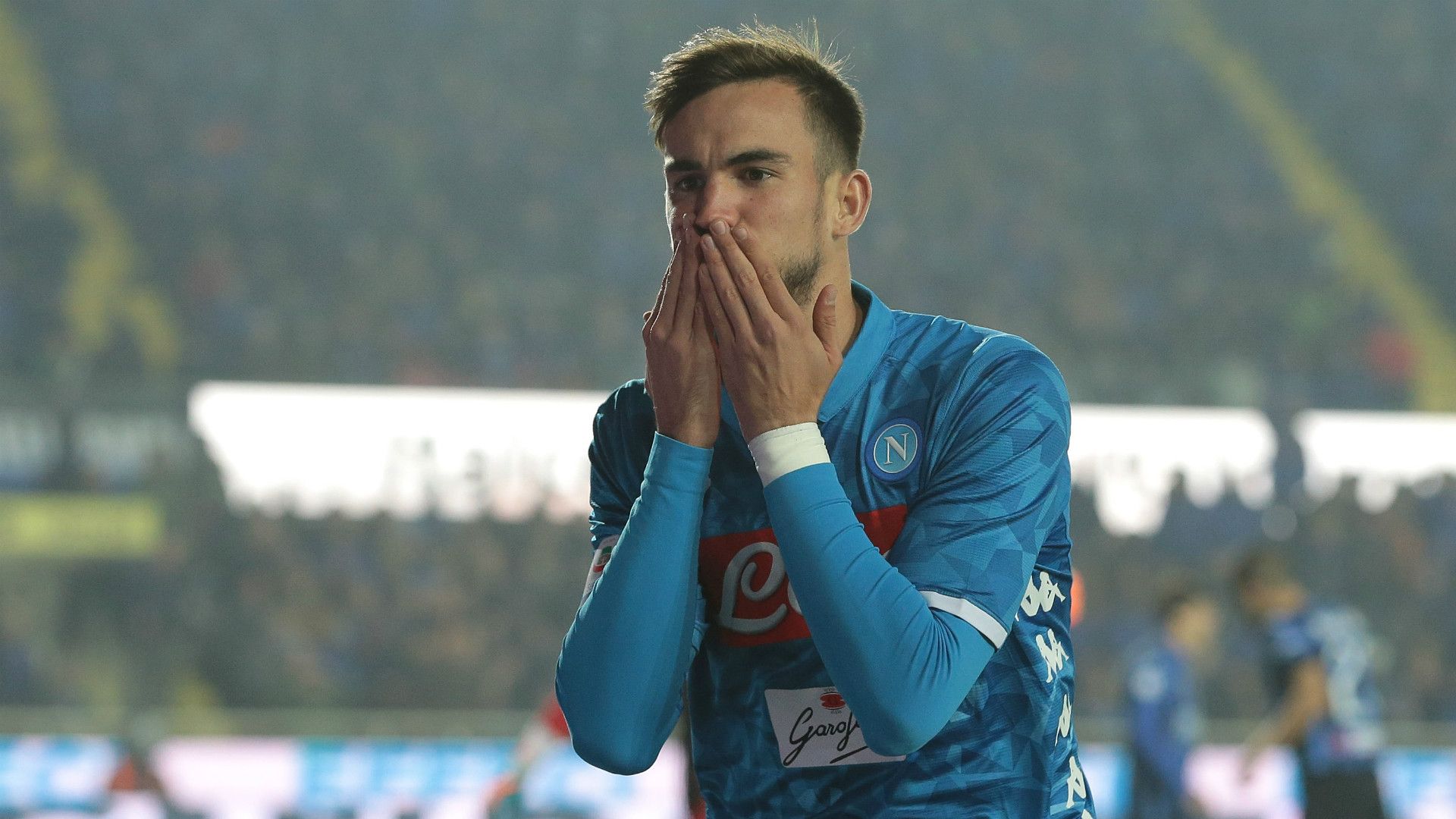 Fabian Ruiz celebrating Atalanta Napoli