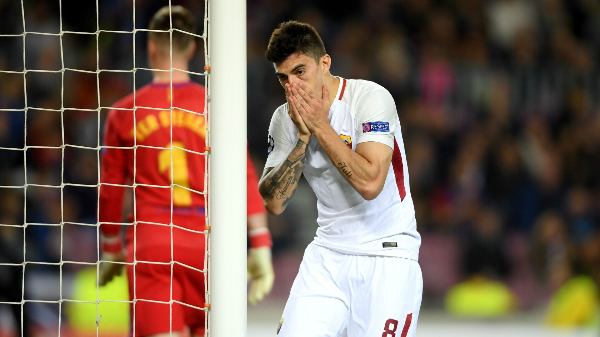 Diego Perotti Barcelona Roma Champions League
