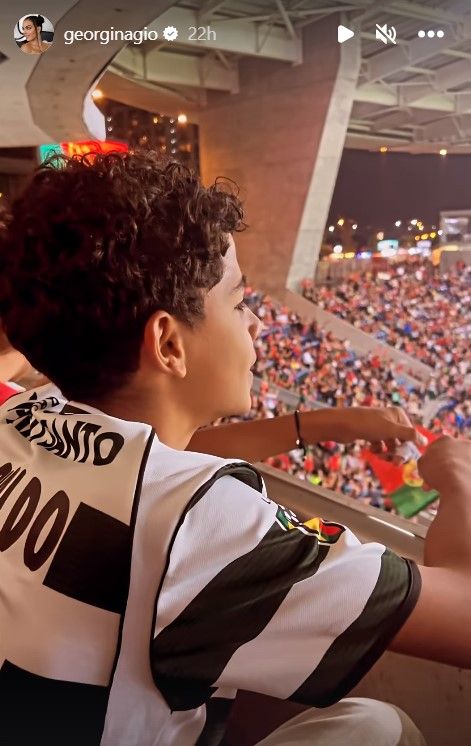 Cristiano Ronaldo Jr tifo Georgina Rodriguez 