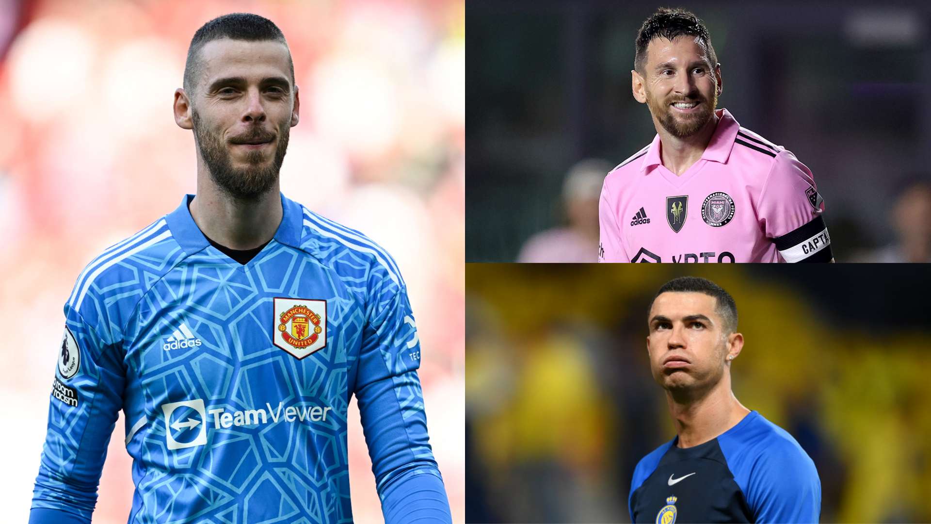 David de Gea may have to choose between playing with Lionel Messi or Cristiano Ronaldo