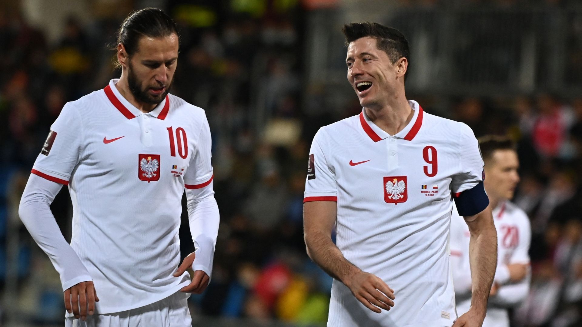 Krychowiak y Lewandowski con Polonia