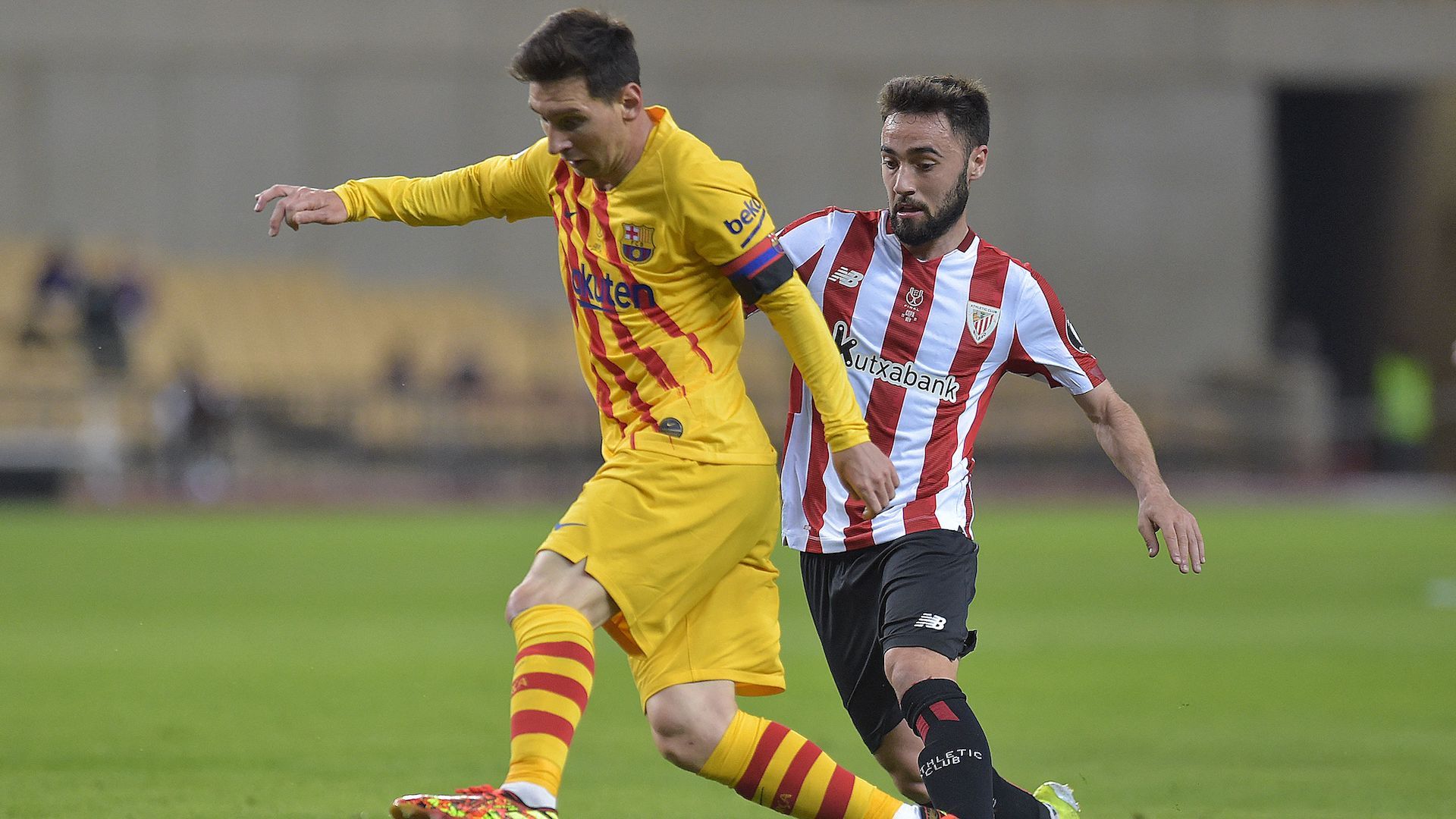 Messi Unai López Athletic Bilbao Barcelona Final Copa del Rey 2021