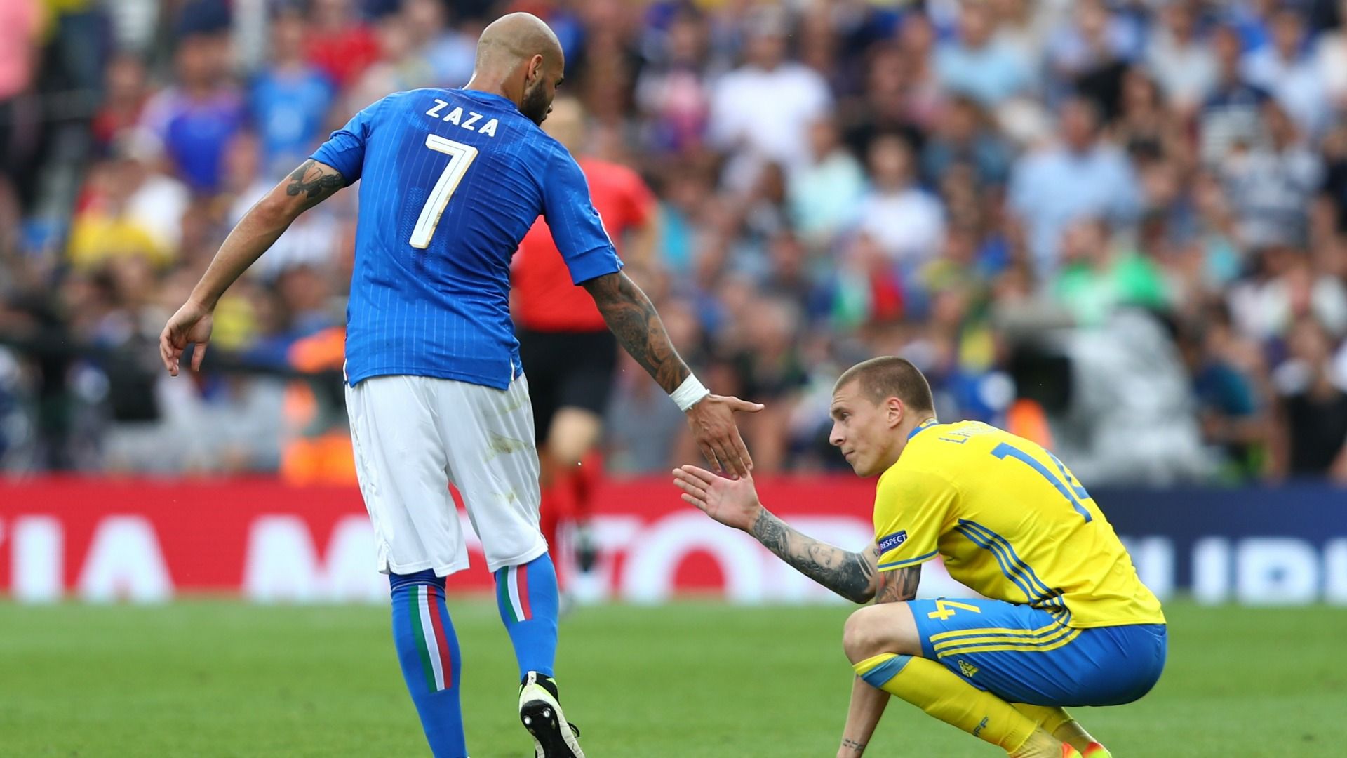 Simone Zaza Italy Sweden Euro 2016