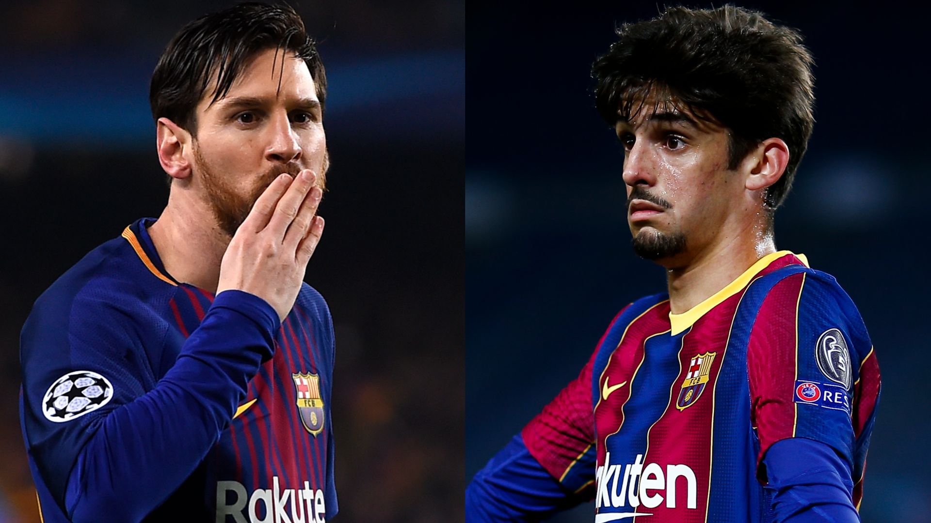 Lionel Messi Francisco Trincao Barcelona