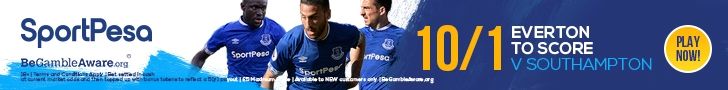 Everton 10/1 v Southampton SportPesa offer