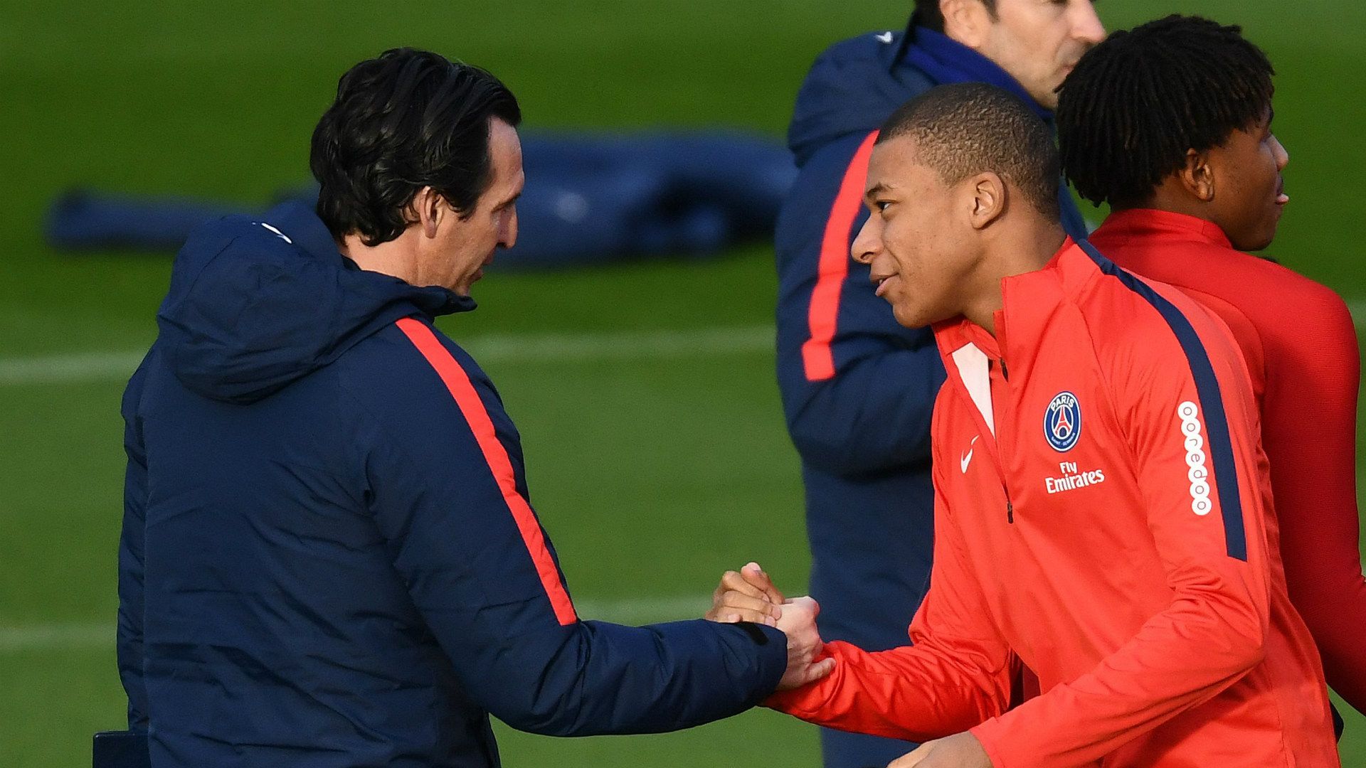 Unai Emery Kylian Mbappe PSG