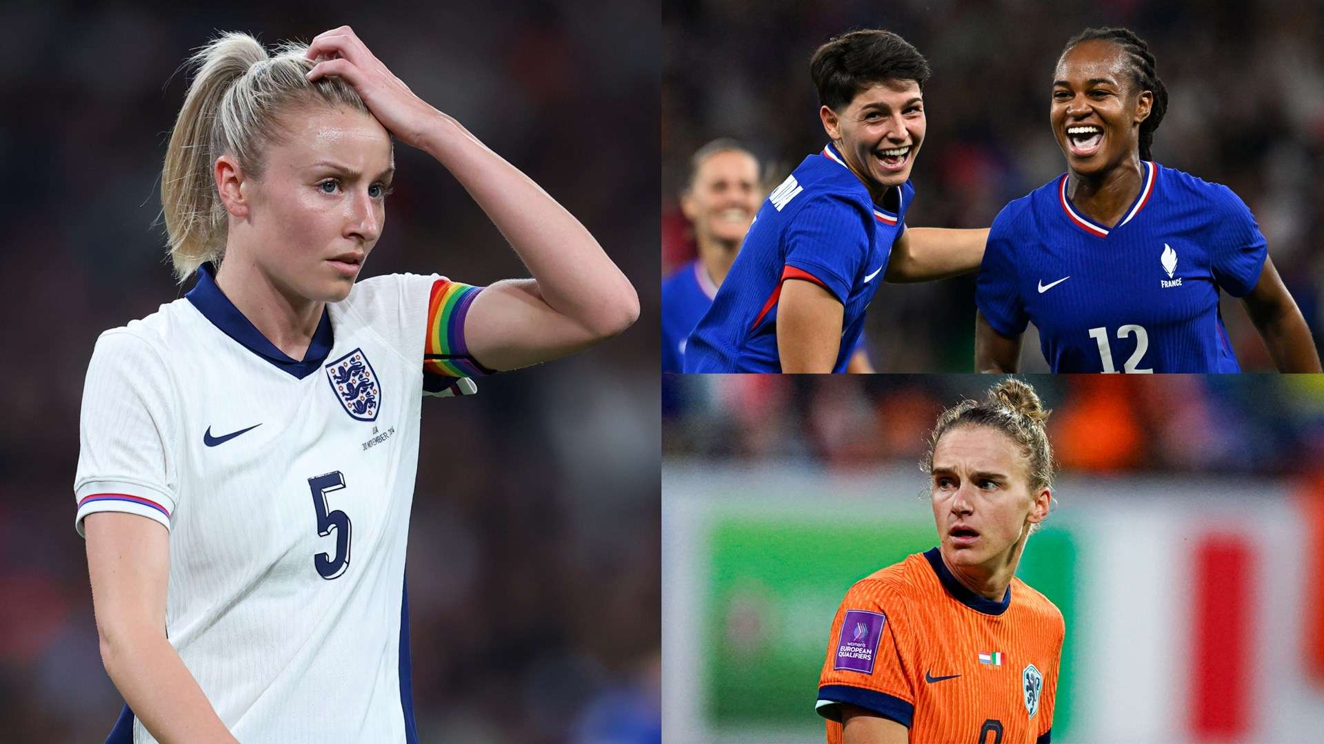 England France Netherlands Euro 2025 draw composite