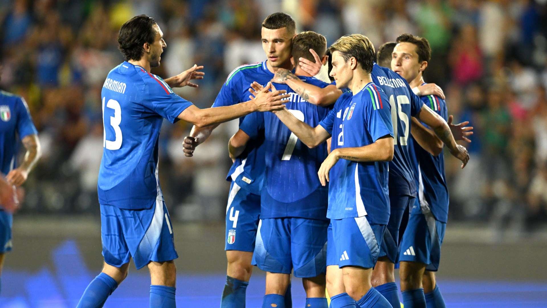 Esultanza Italia Frattesi