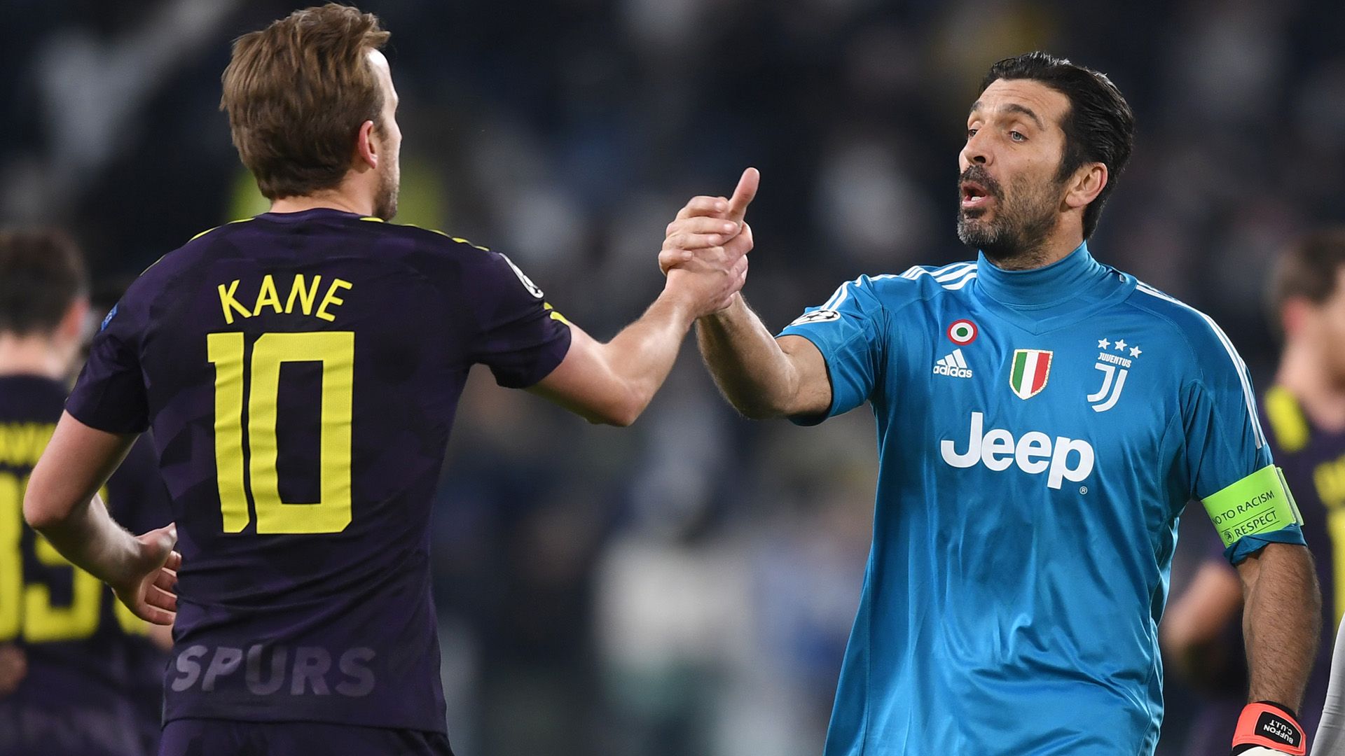 Kane Buffon Juventus Tottenham Champions League
