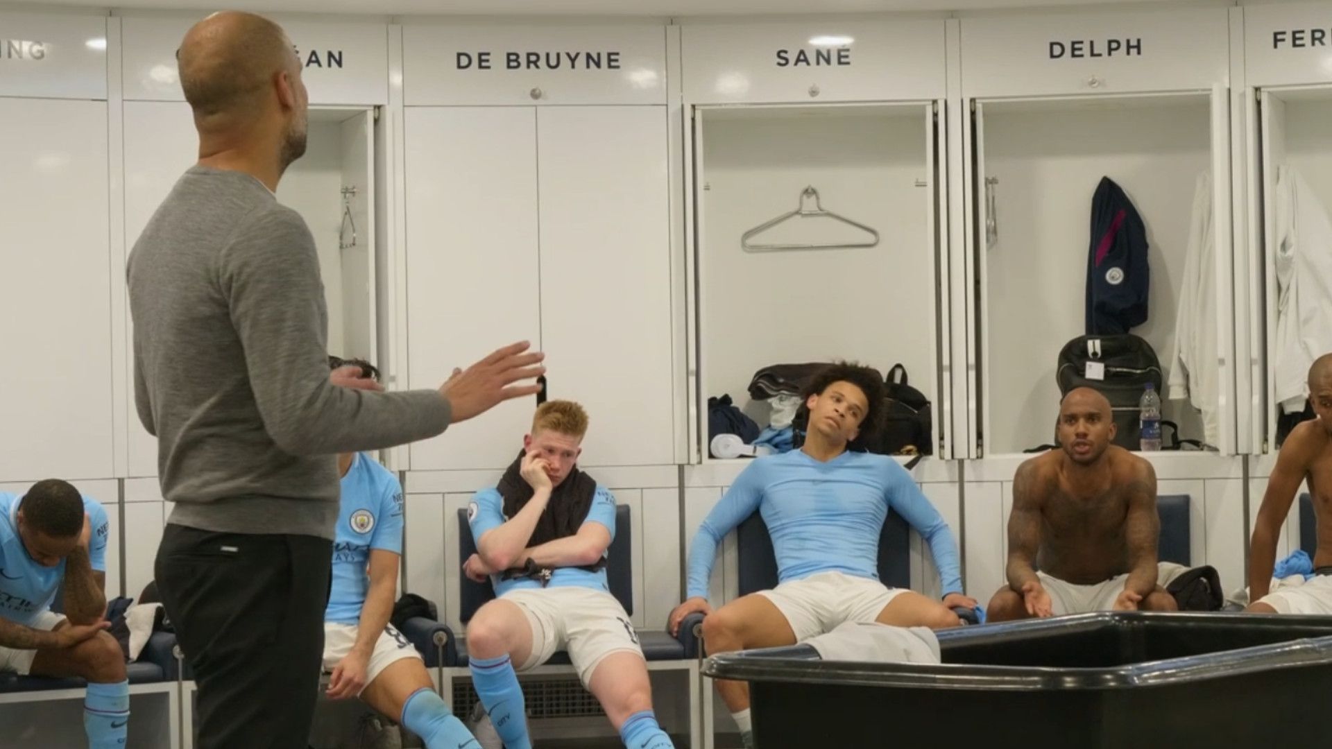 Guardiola Delph All or Nothing Manchester City