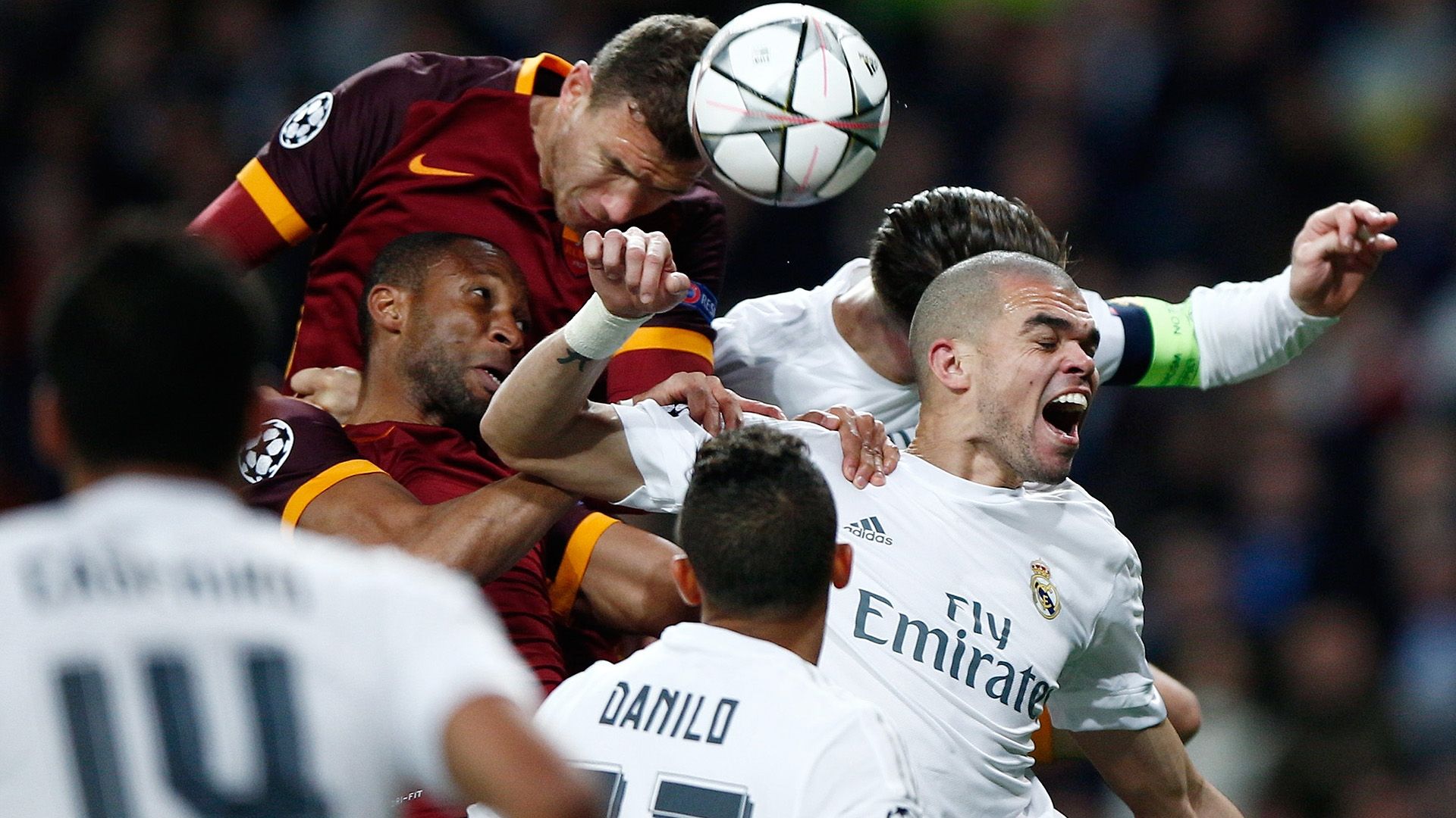 Edin Dzeko Real Madrid Roma Champions League