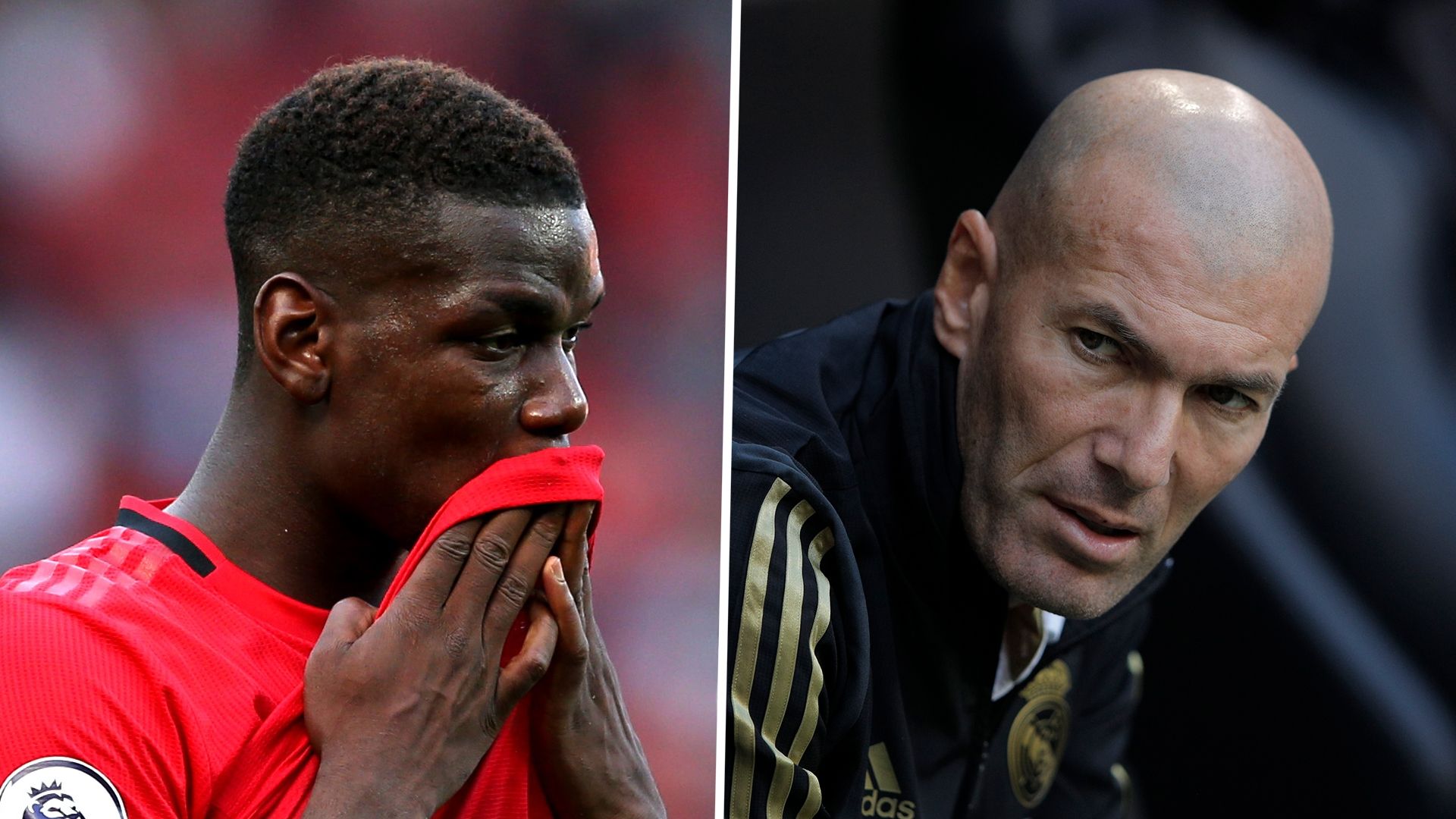 Paul Pogba Zinedine Zidane Man Utd Real Madrid
