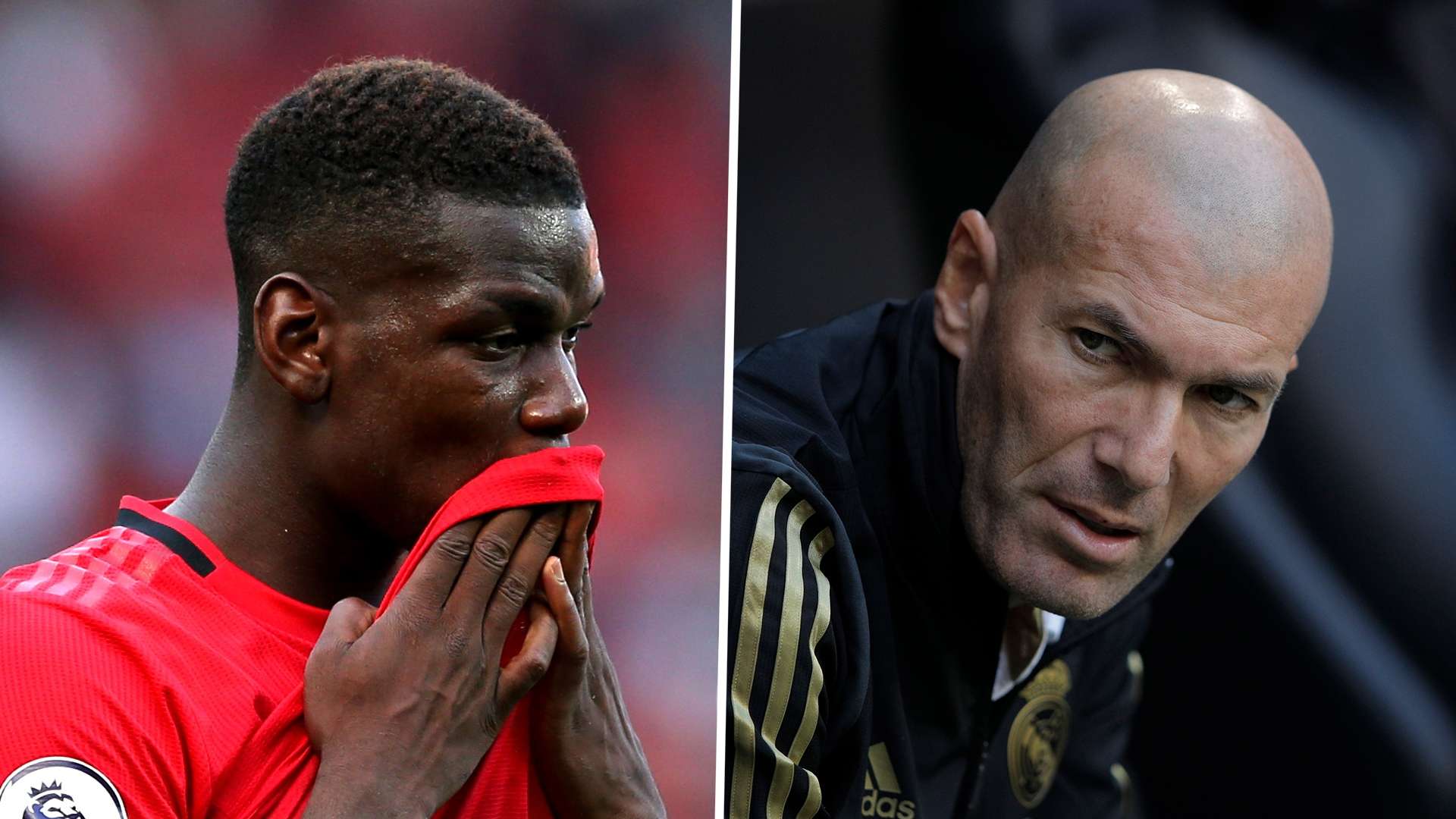 Paul Pogba Zinedine Zidane Man Utd Real Madrid