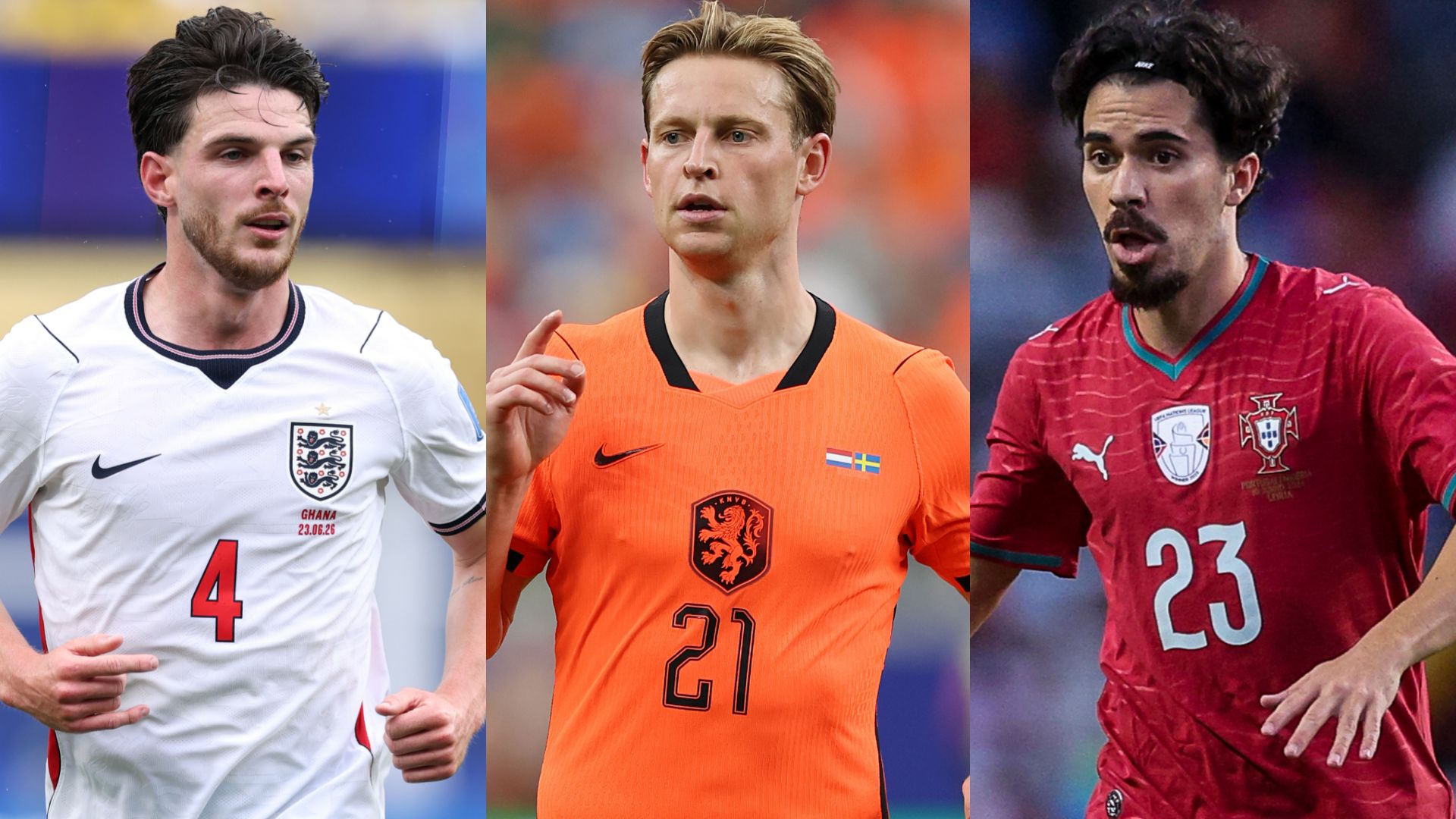 Frenkie de Jong Declan Rice Vitinha