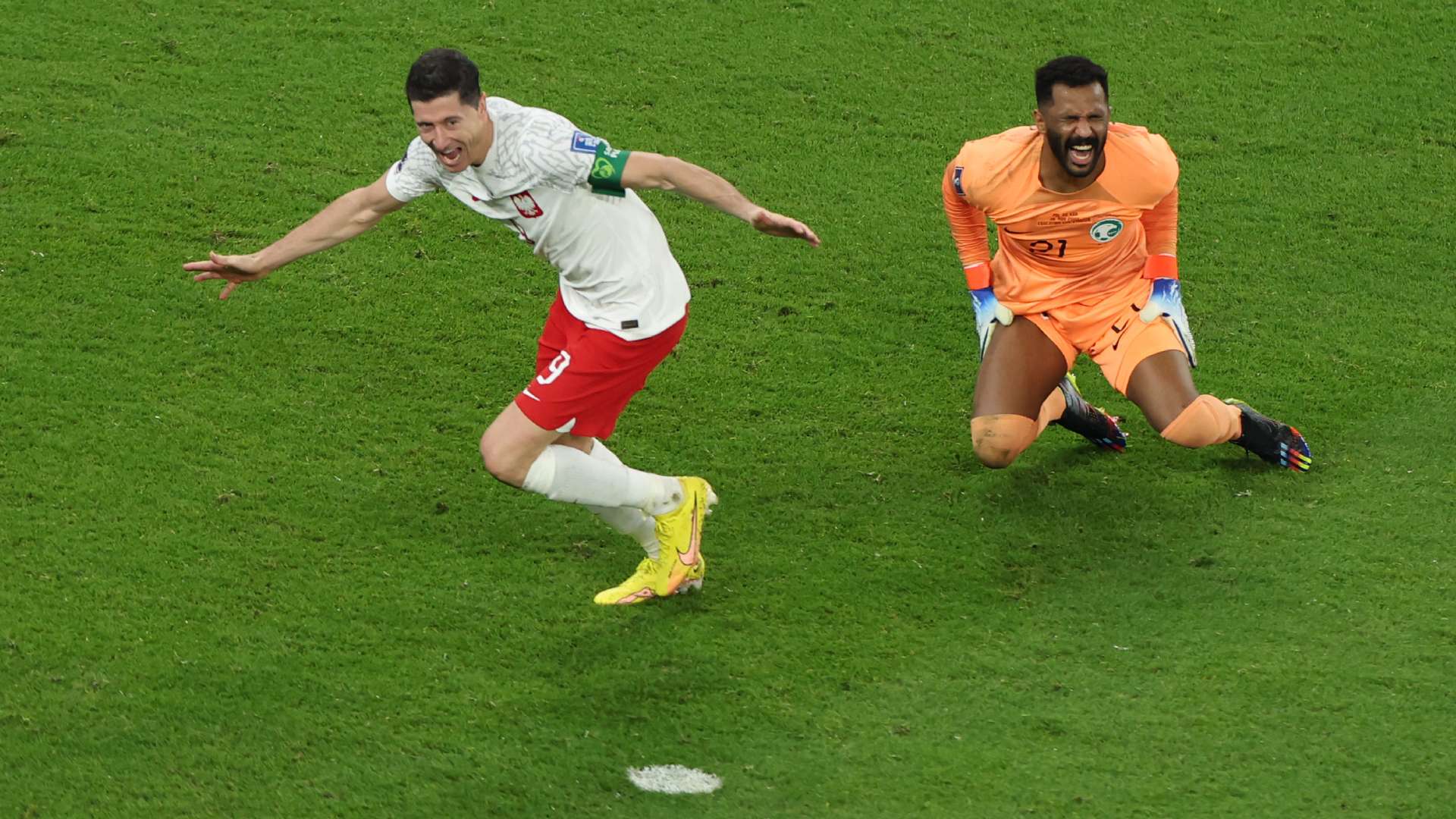 Coupe du monde 2022 Pologne Arabie saoudite but Lewandowski