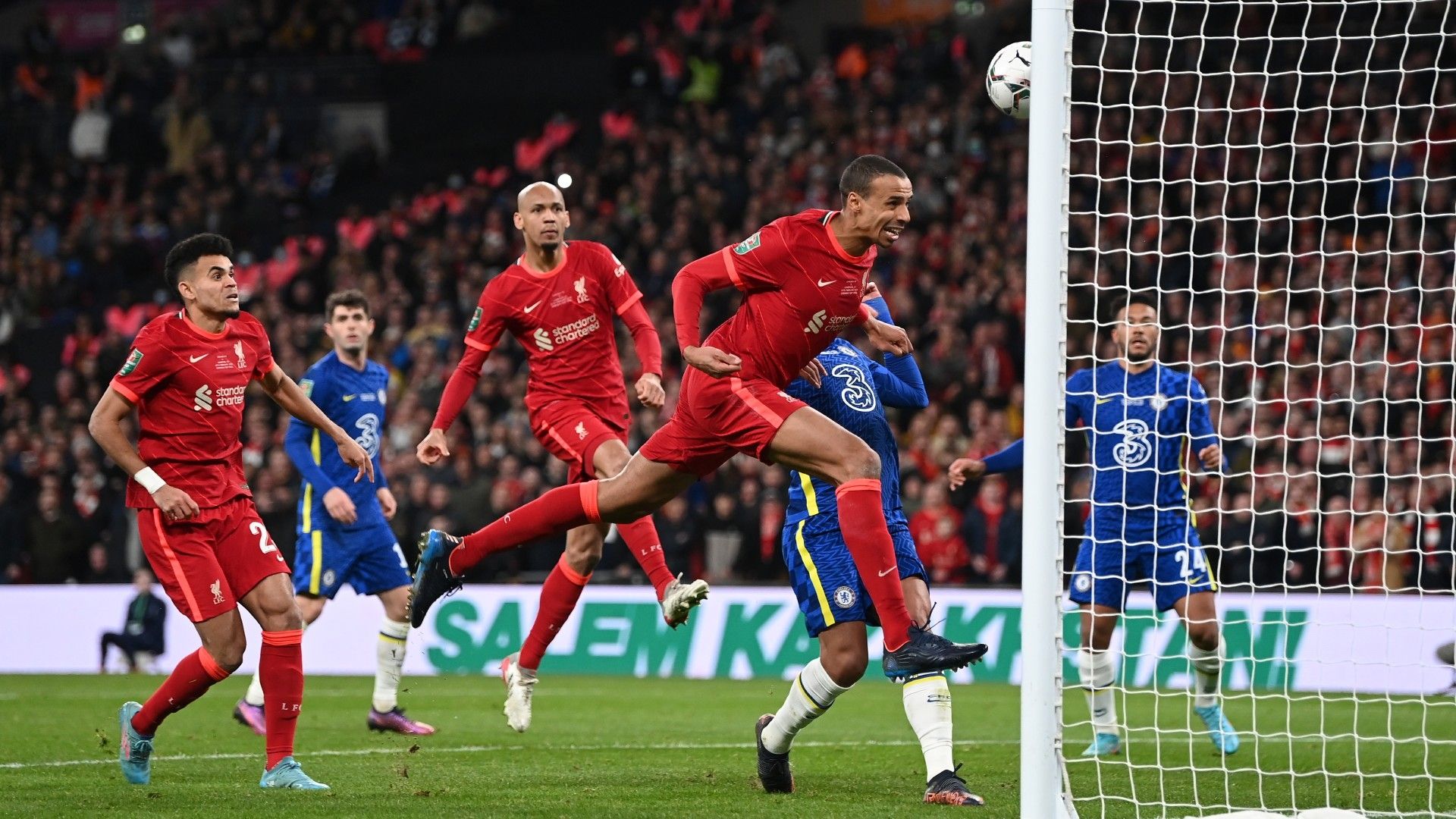 Joel Matip Chelsea vs Liverpool Carabao Cup final 2021-22