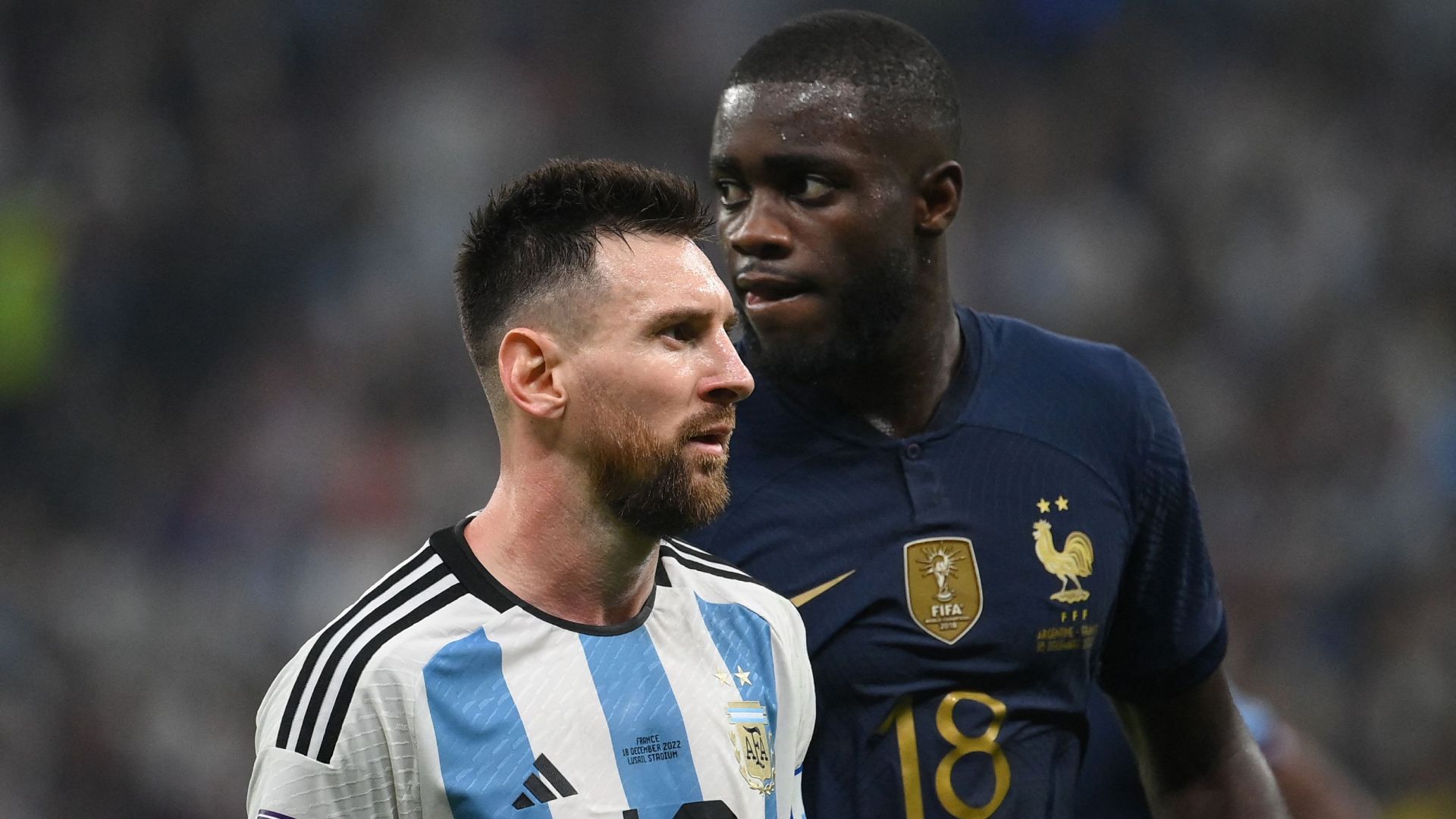 Argentine France Lionel Messi Dayot Upamecano