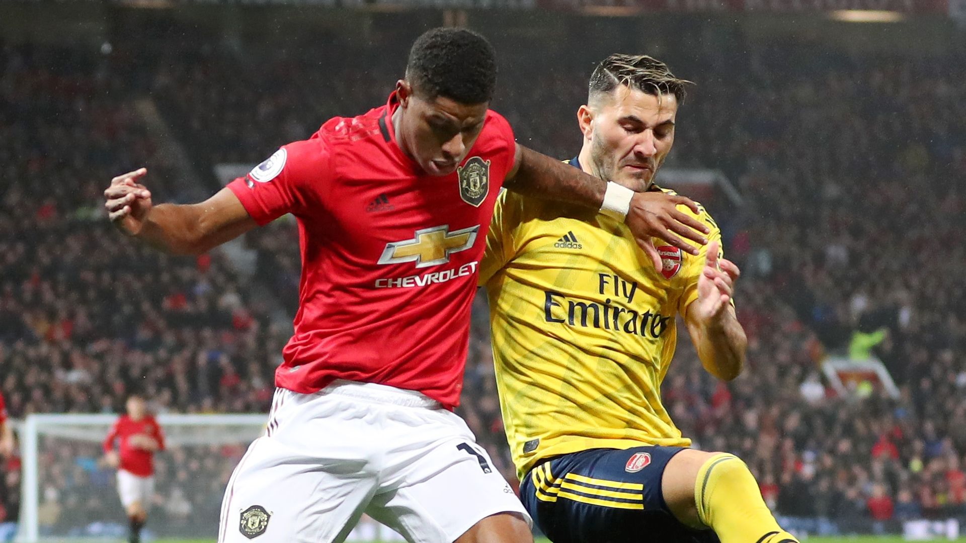 Marcus Rashford, Sead Kolasinac, Man Utd vs Arsenal