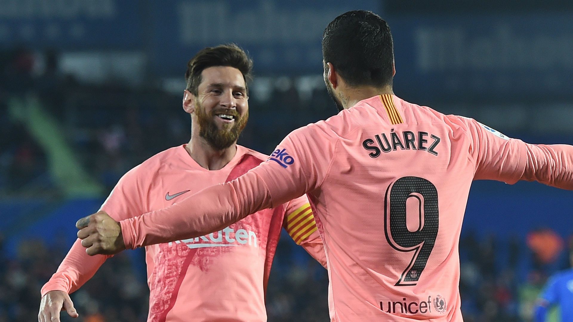 Lionel Messi Luis Suarez Barceona Getafe