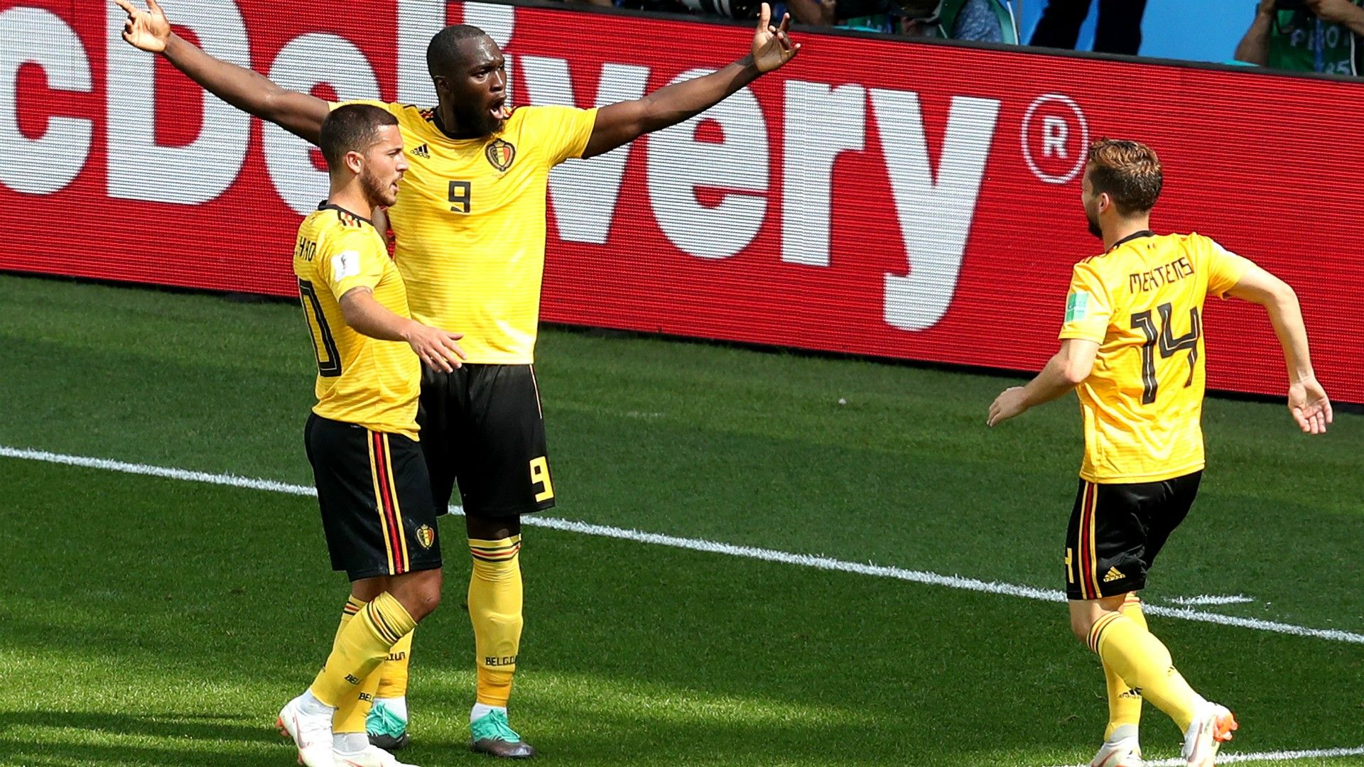 Hazard, Mertens, Lukaku