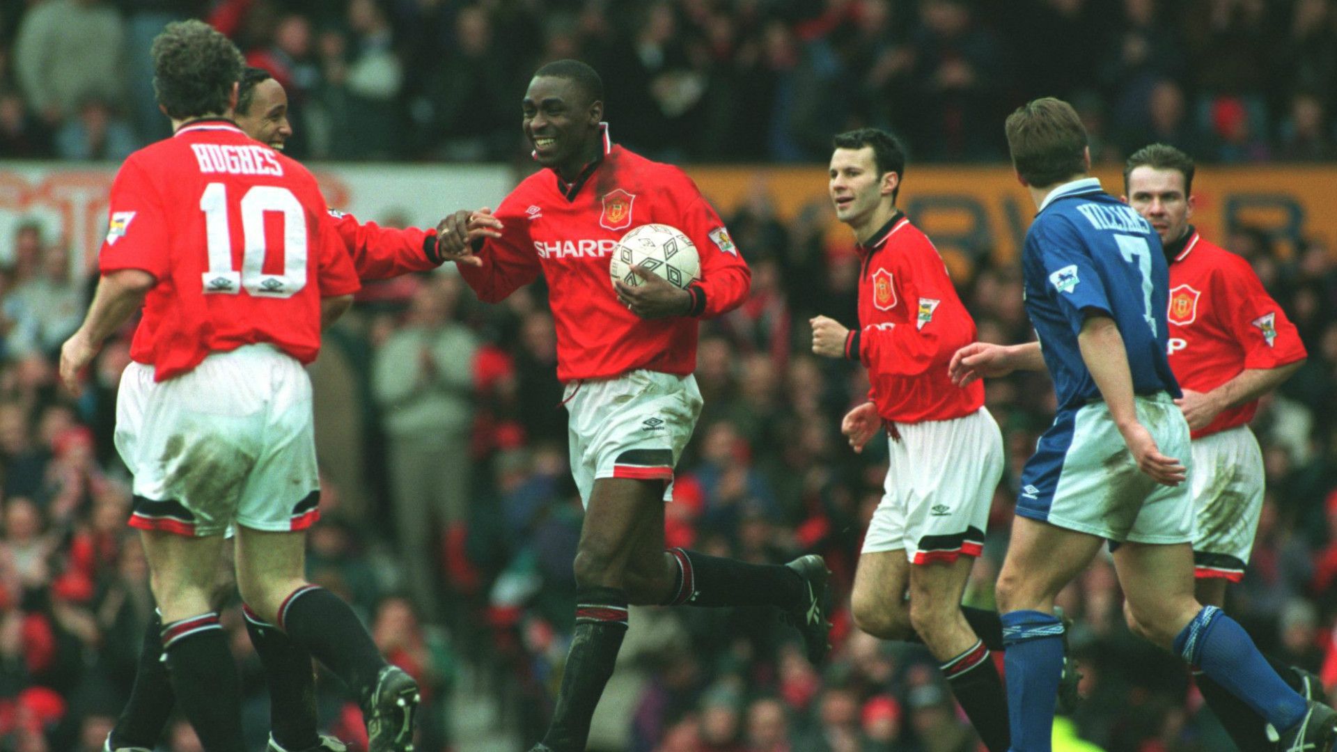 Andy Cole Manchester United Ipswich Town Premier League 04031995