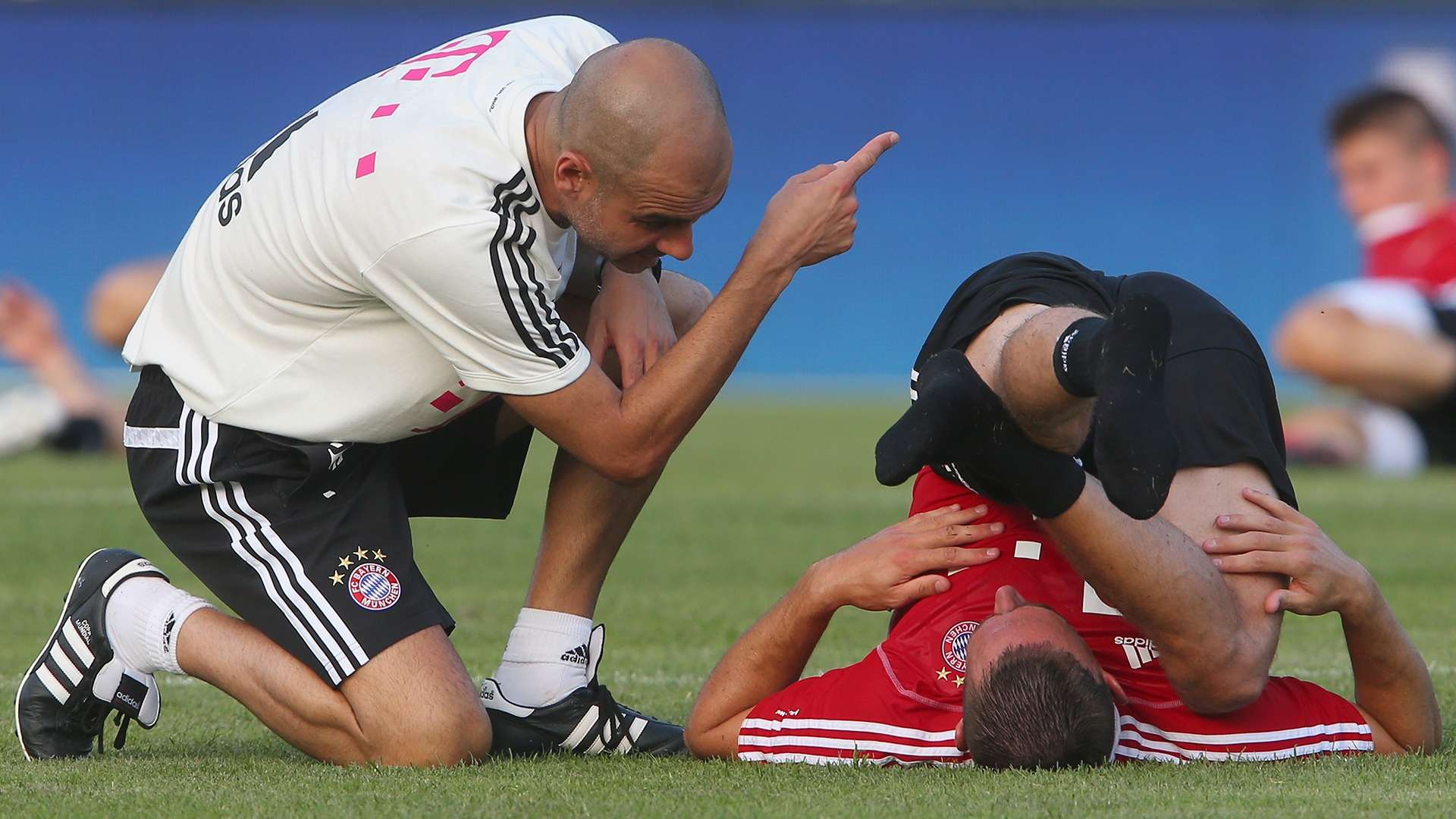 Pep Guardiola Franck Ribery Bayern Munich