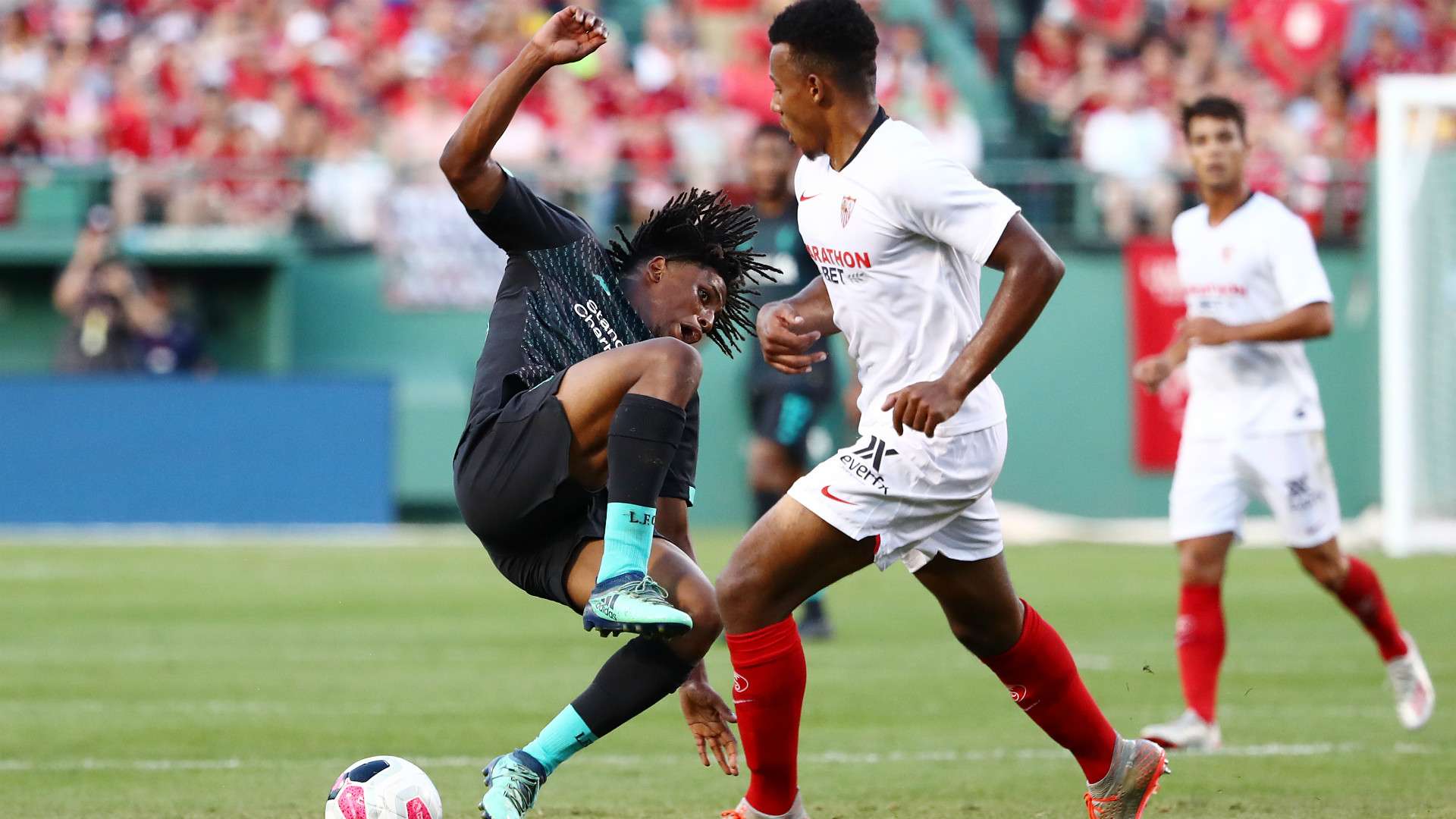 Joris Gnagnon Yasser Larouci Sevilla Liverpool Amistoso 21072019
