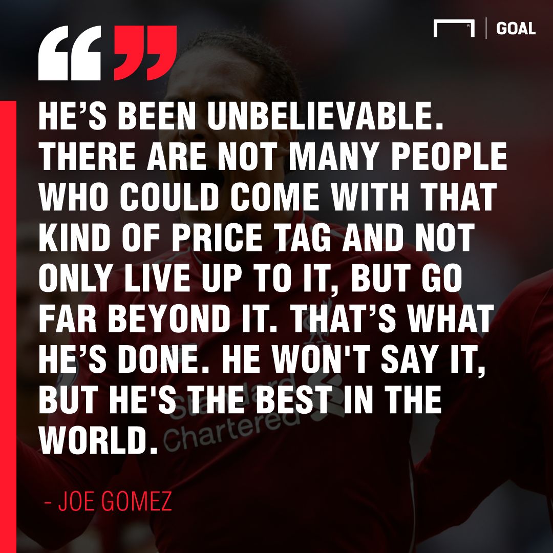 Joe Gomez on Virgil Van Dijk 2019