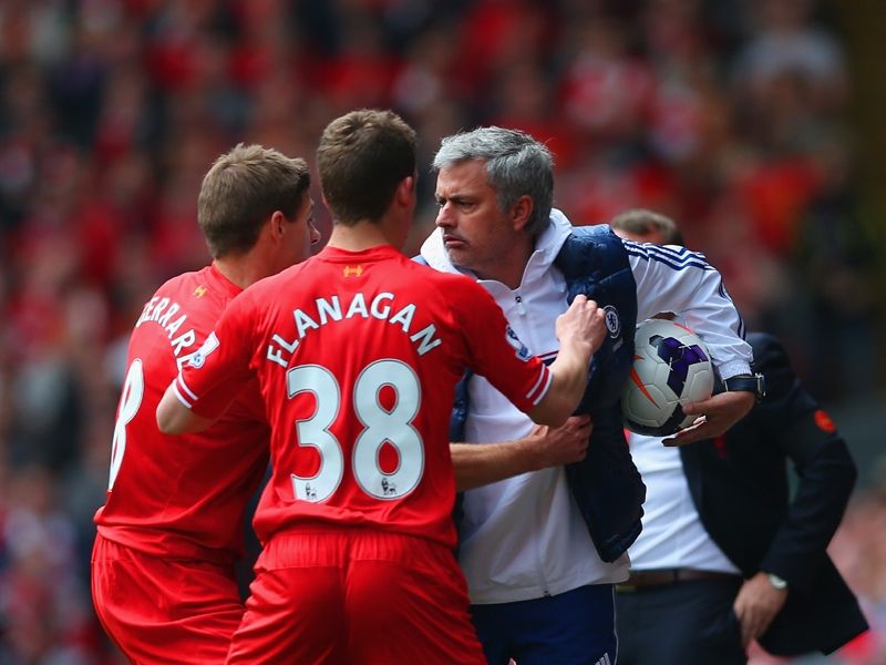 Steven Gerrard  Jon Flanagan Jose Mourinho Liverpool Chelsea Premier League 04272014
